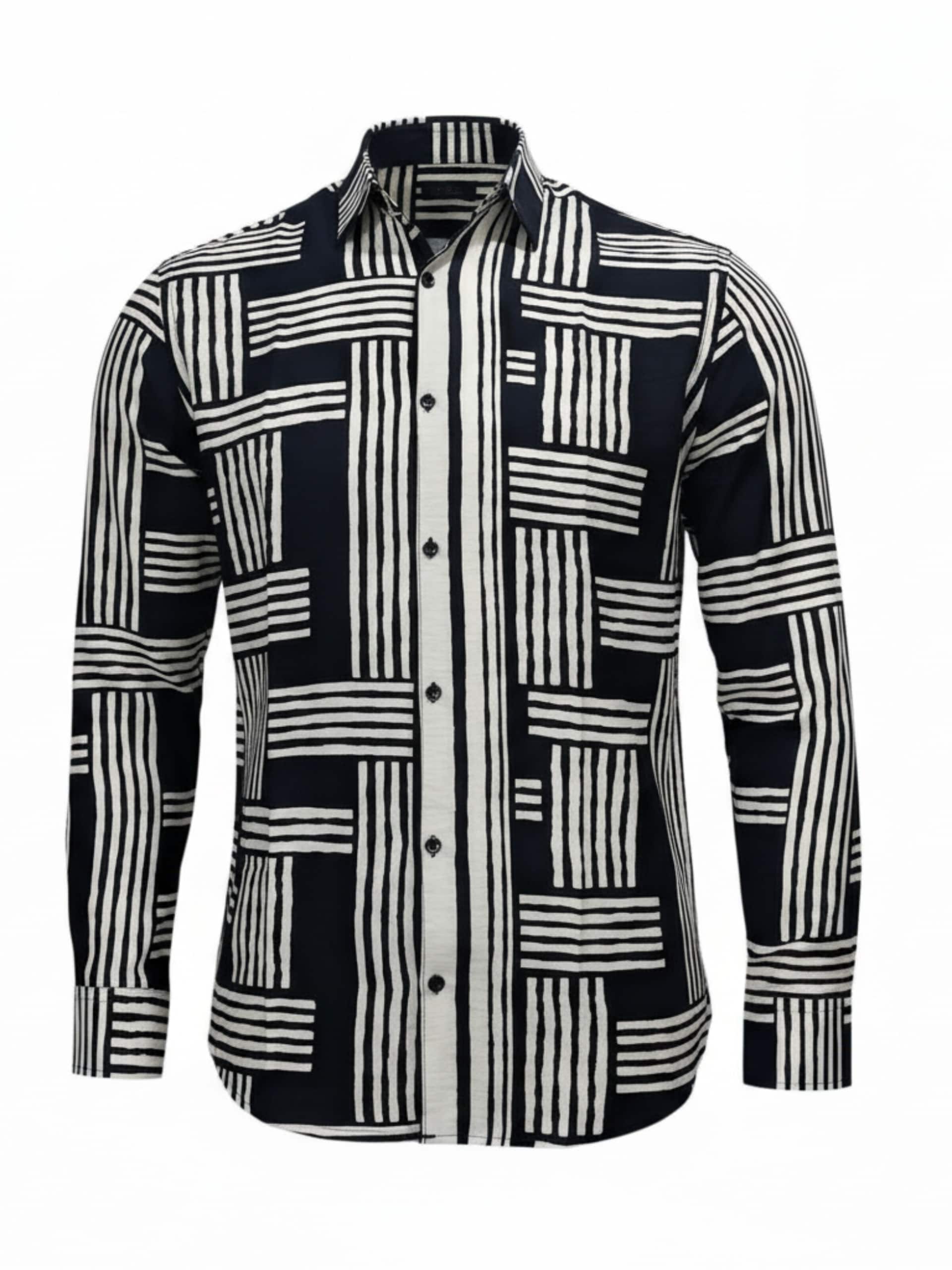 Radwa Skjorta 'Men's Viscose multicolor pattern shirt' herr