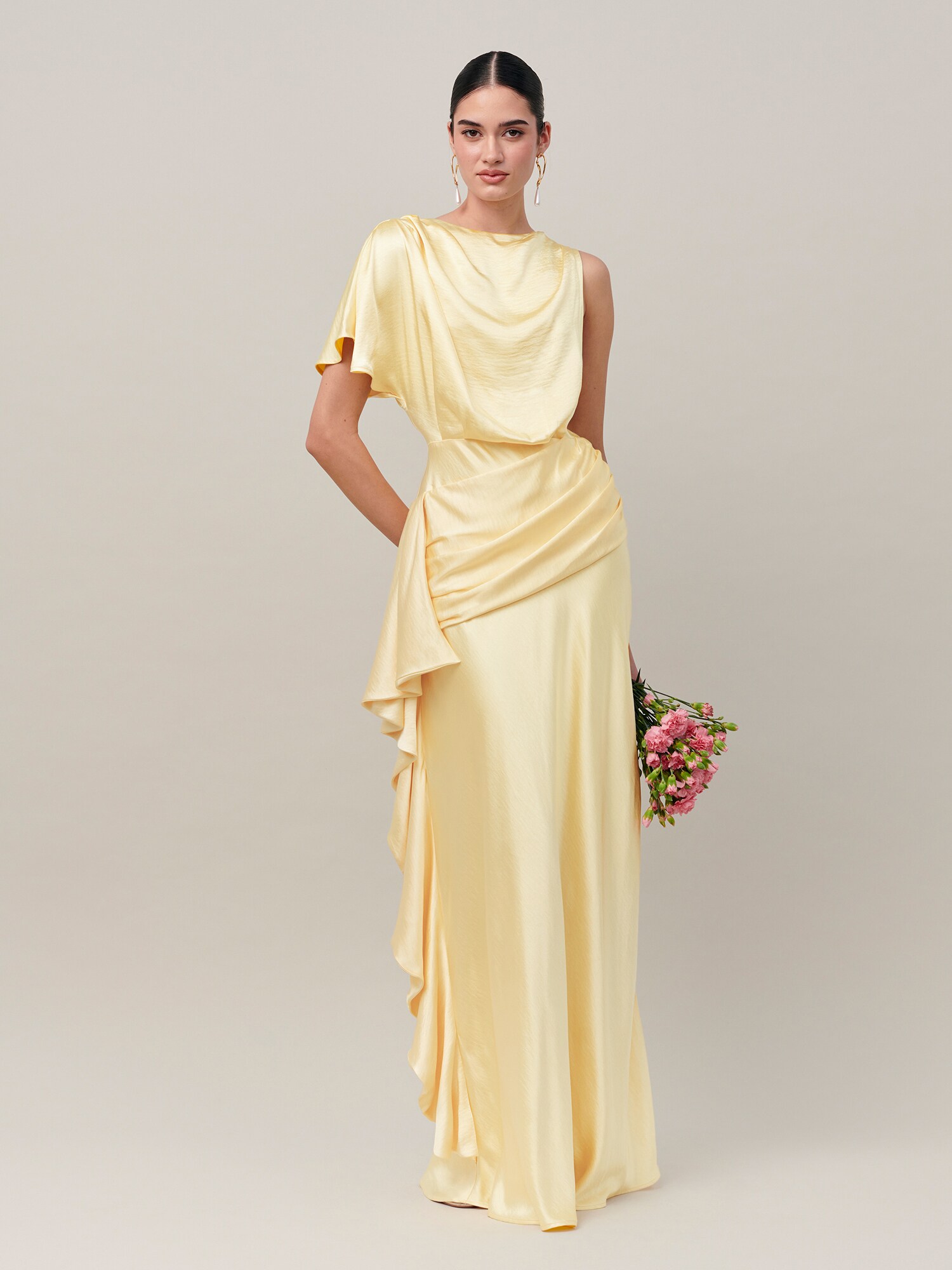 BWLDR Rochie de seară AZURE galben
