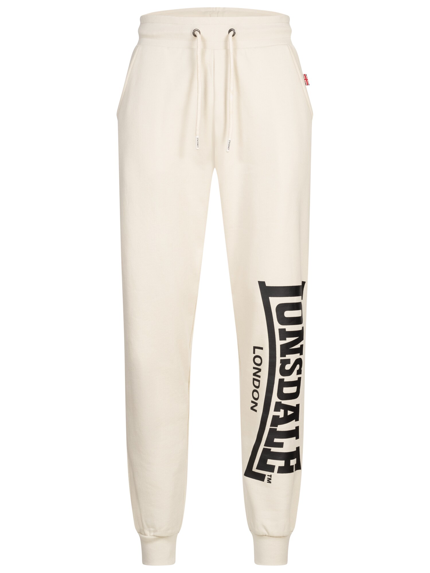 LONSDALE Pantaloni  negru / alb murdar