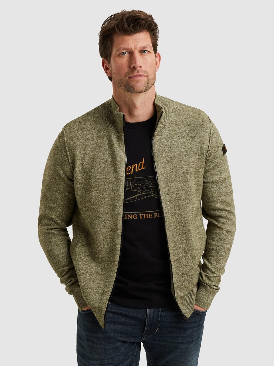 Tröja 'Cardigan with zipper closure'