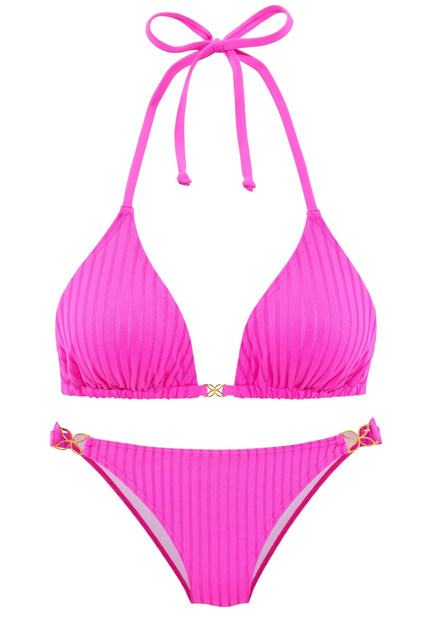 LASCANA Costum de baie două piese  fucsia