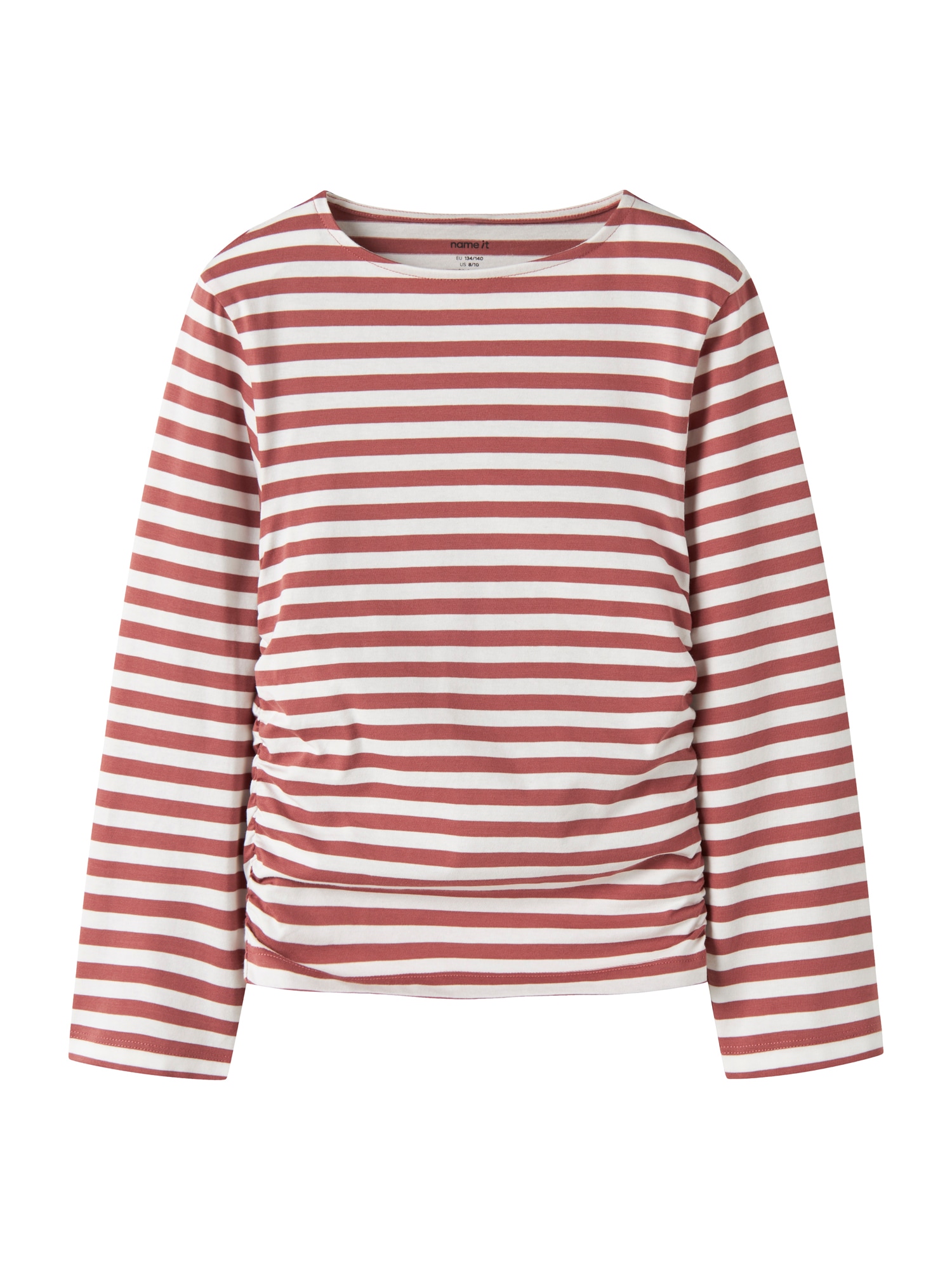 NAME IT Tricou NKFOLEIKA roșu cranberry / alb
