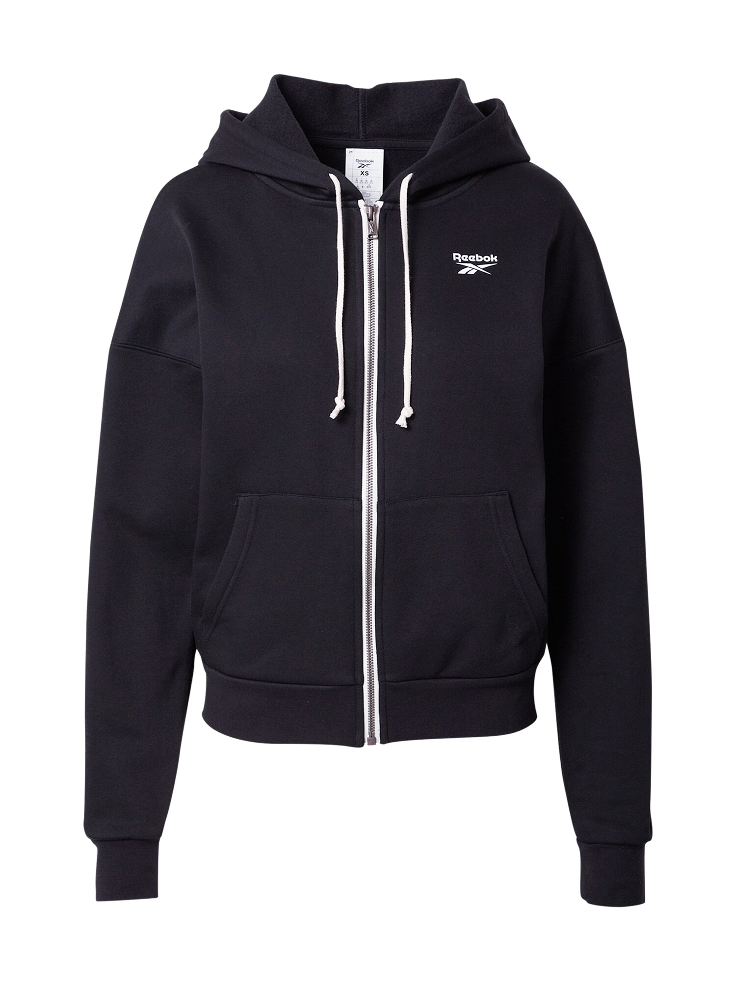 REEBOK Sportinis džemperis  juoda / balta