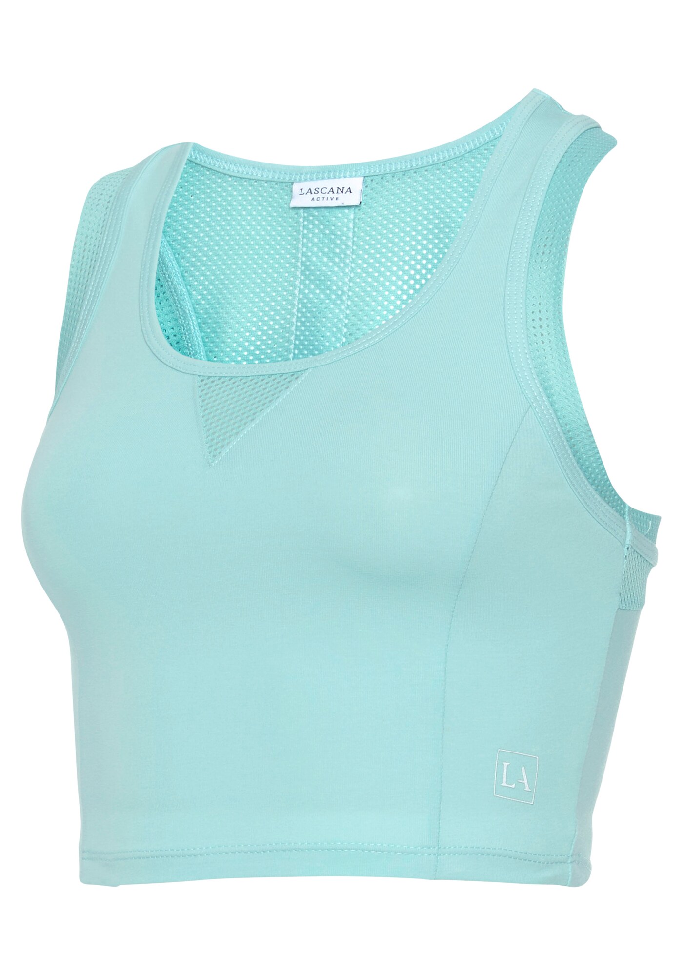 LASCANA ACTIVE Sport top  türkiz / menta / fehér termék 2. képe