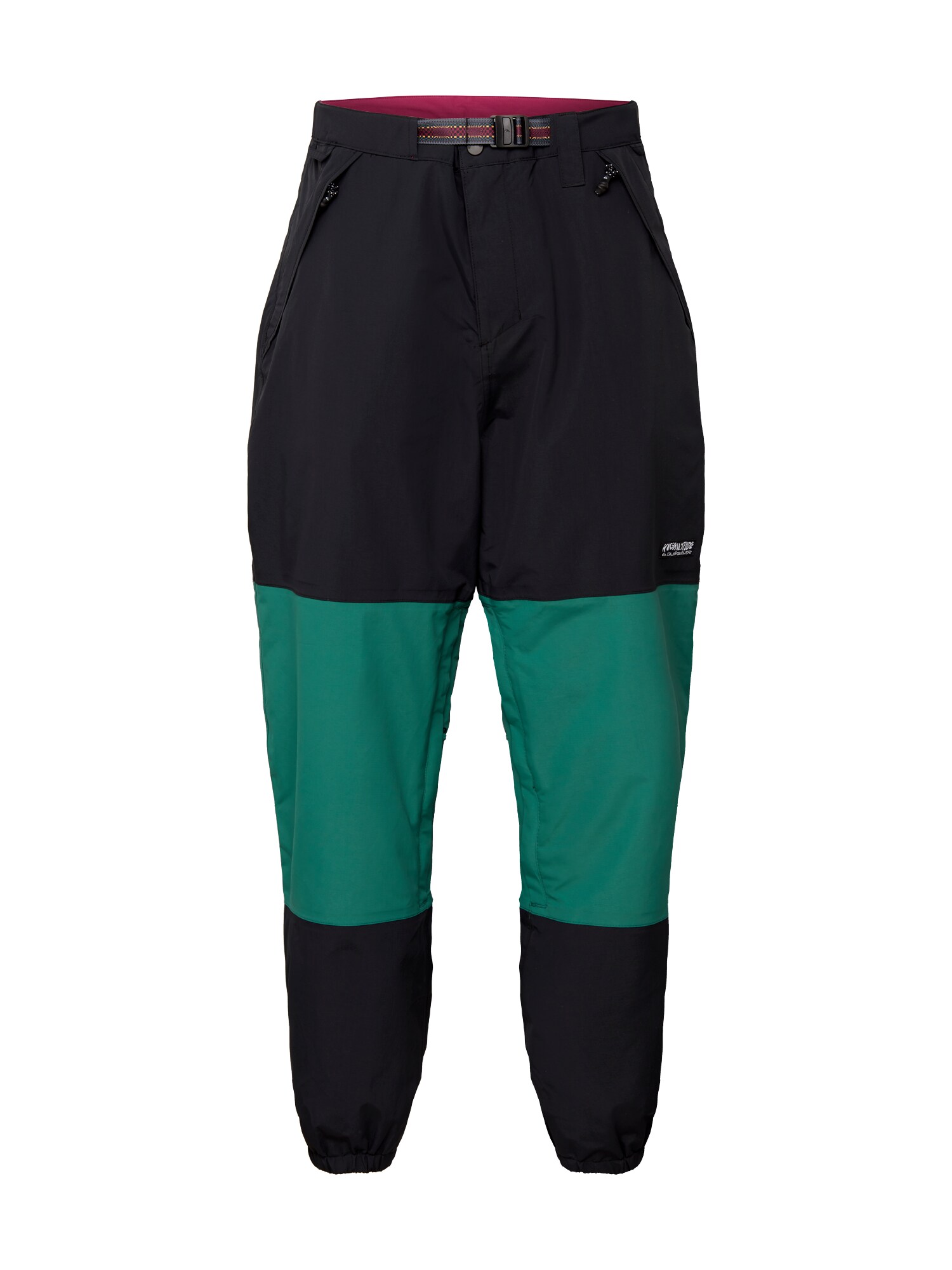 QUIKSILVER Laisvalaikio kelnės 'BEATER'  žalia / juoda