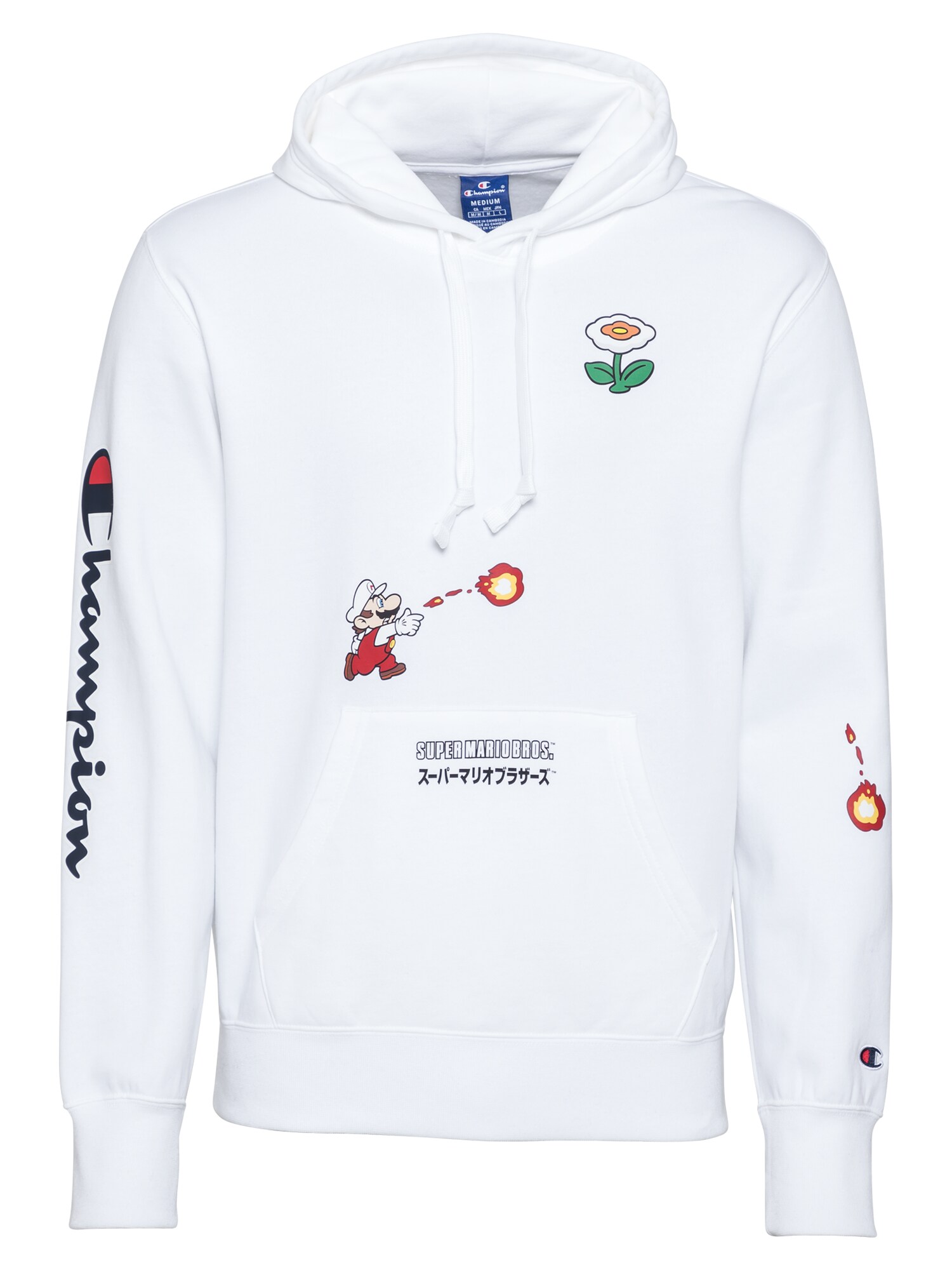Champion Authentic Athletic Apparel Megztinis be užsegimo  balta / tamsiai mėlyna / raudona / žalia / oranžinė
