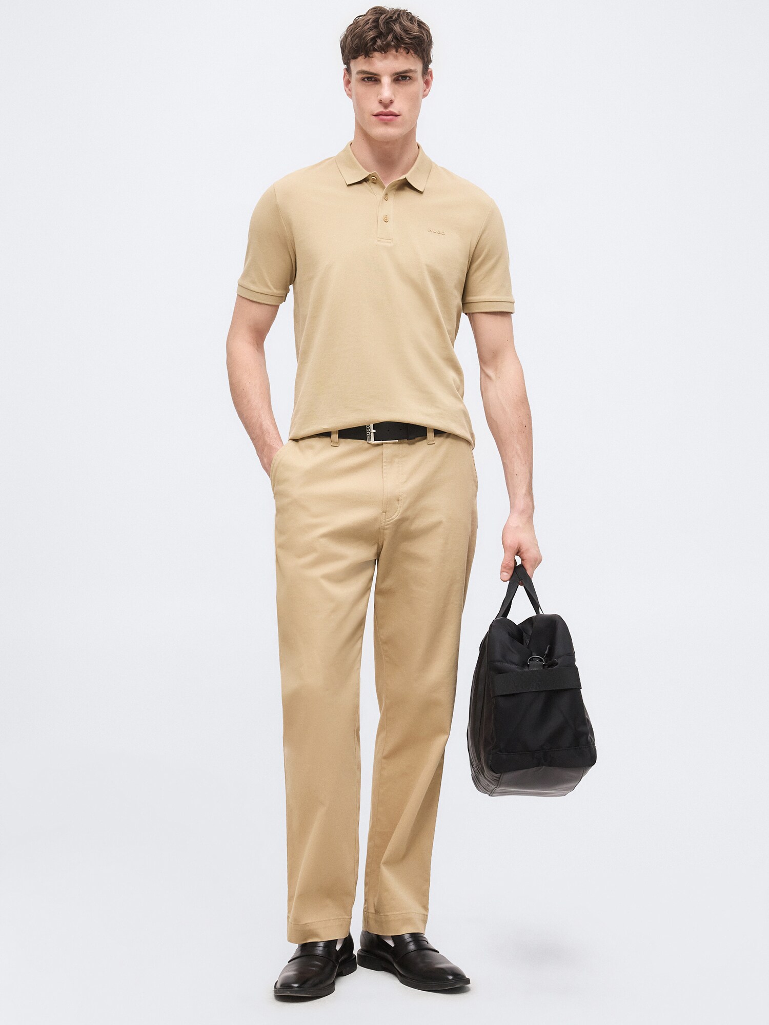 HUGO Camiseta 'Donos'  arena – imagen 4