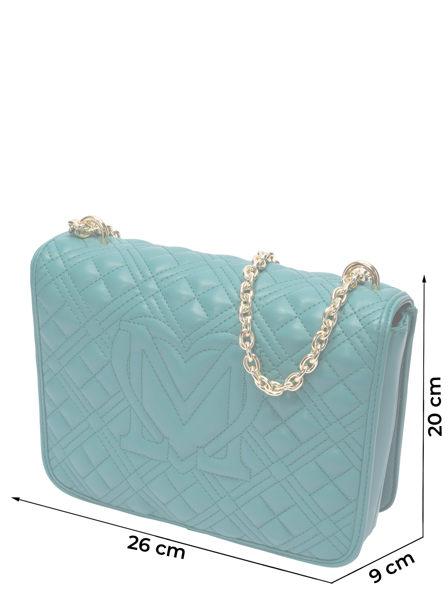Love Moschino Geantă de umăr  verde petrol