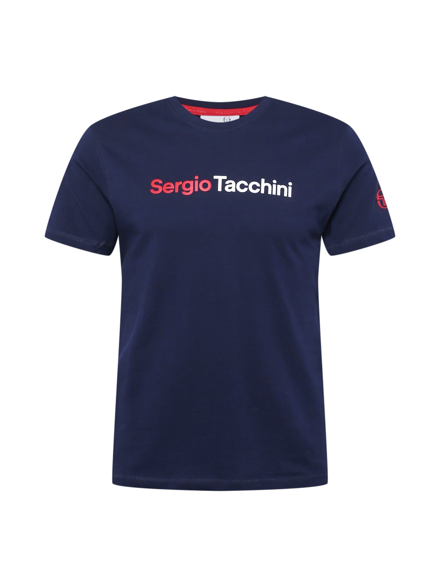 Sergio Tacchini Marškinėliai 'ROBIN' tamsiai mėlyna / raudona / balta