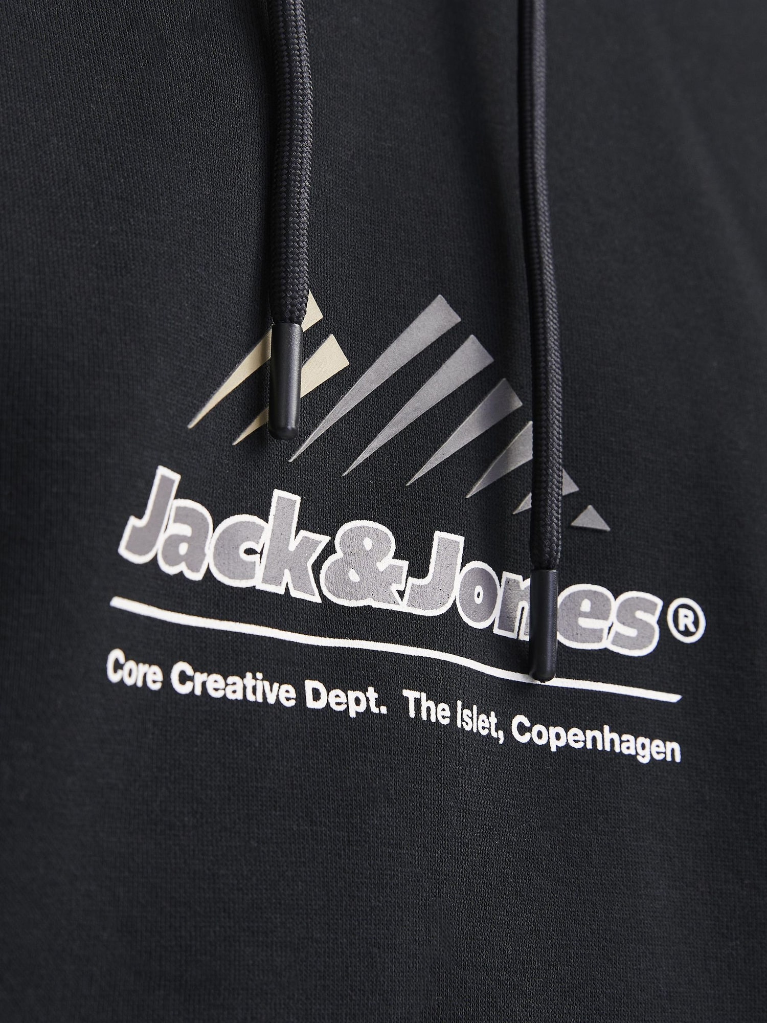 JACK & JONES Mikina 'JCOLima' sivá / čierna / biela (obrázok 5)