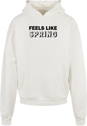 Merchcode Sweatshirt ‘Spring – Feels Like’ Zwart / Offwhite