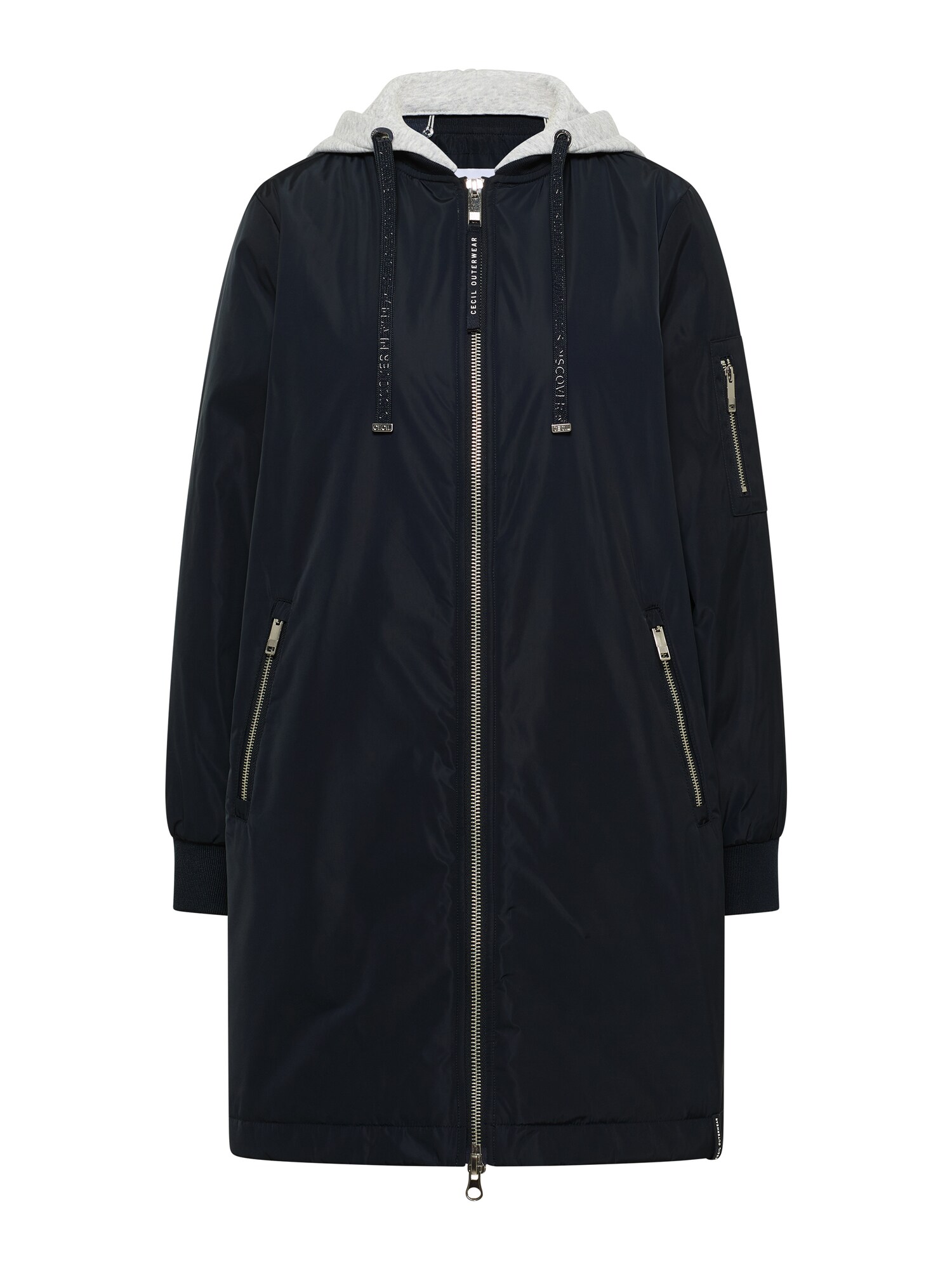 CECIL Palton de primăvară-toamnă  albastru închis / gri deschis