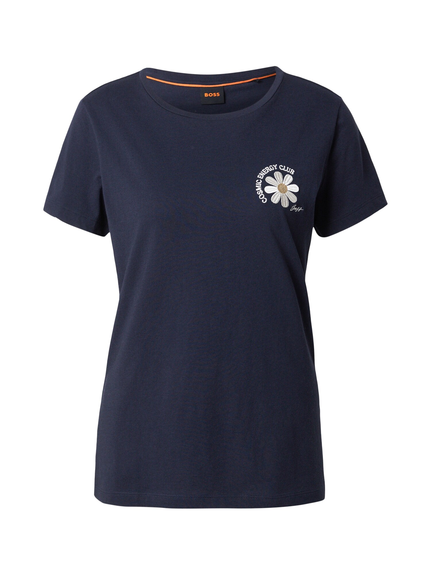 BOSS Camiseta 'C_Elove_5'  navy / amarillo claro / blanco
