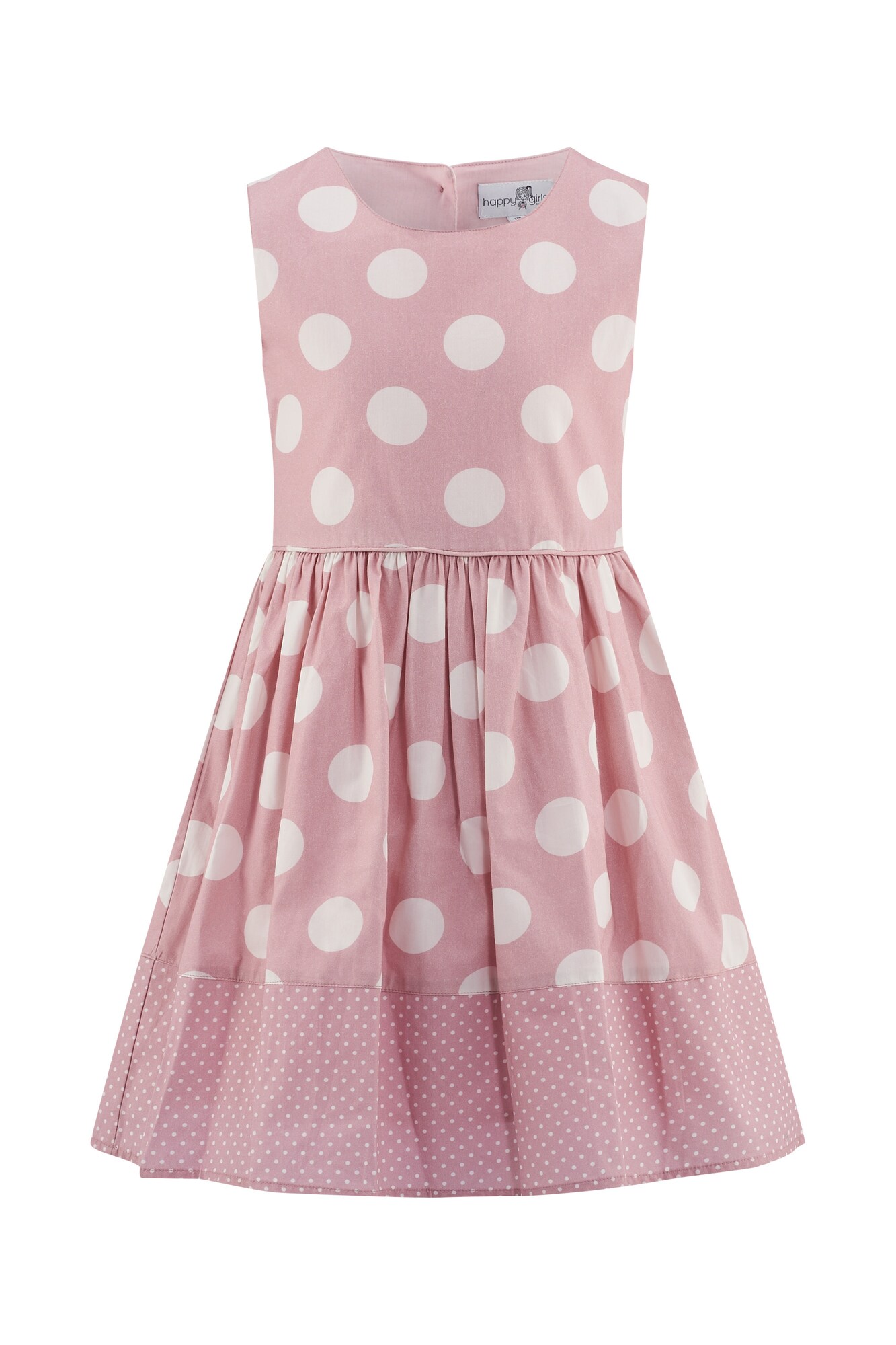 happy girls Rochie  crem / roz pal