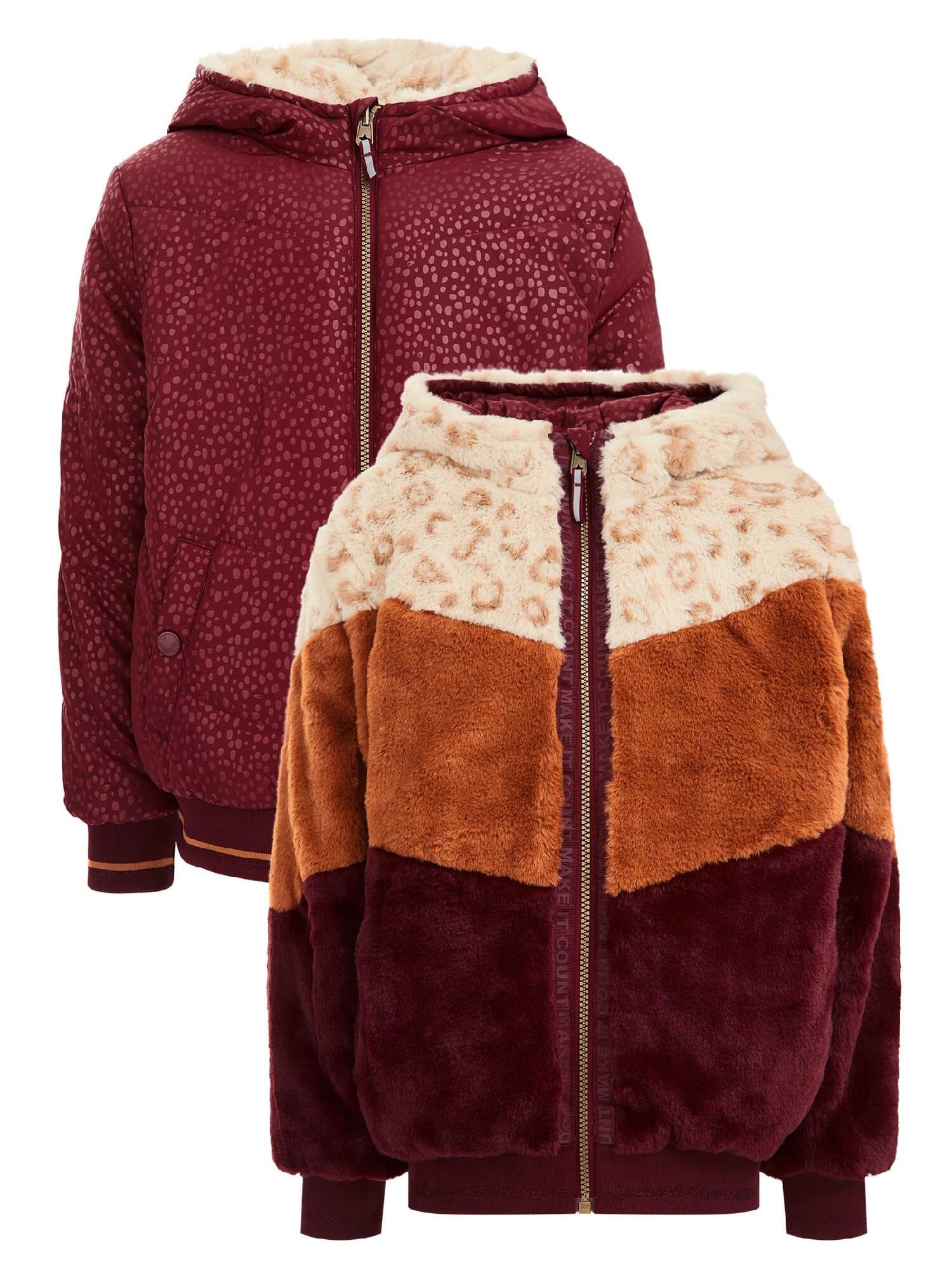WE Fashion Zimska jakna  burgund / vinsko rdeča