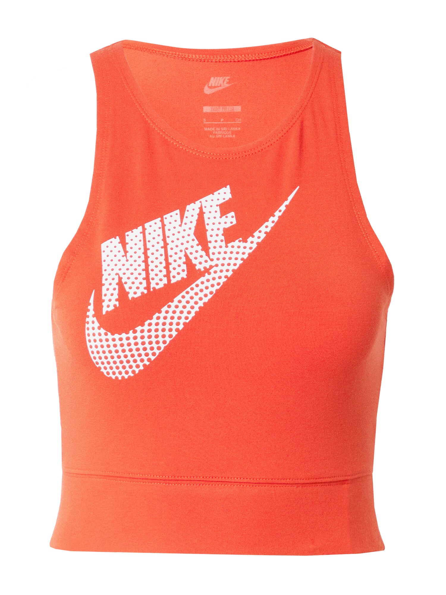 Nike Sportswear Top rojo anaranjado / blanco
