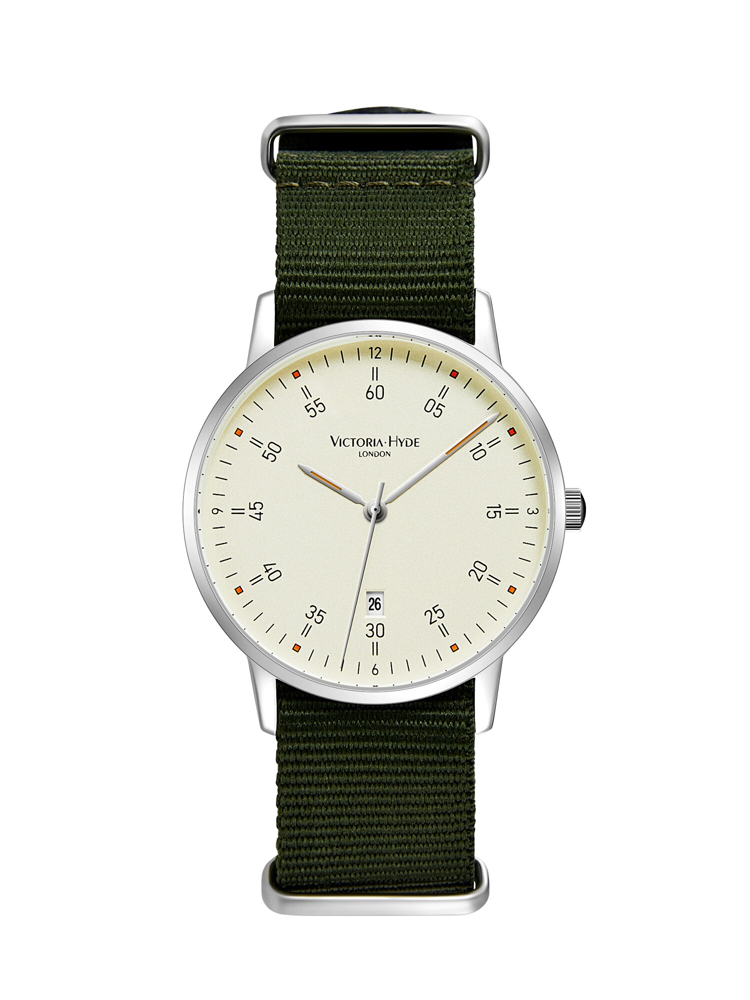 Victoria Hyde Orologio analogico 'Orten '  verde scuro / argento