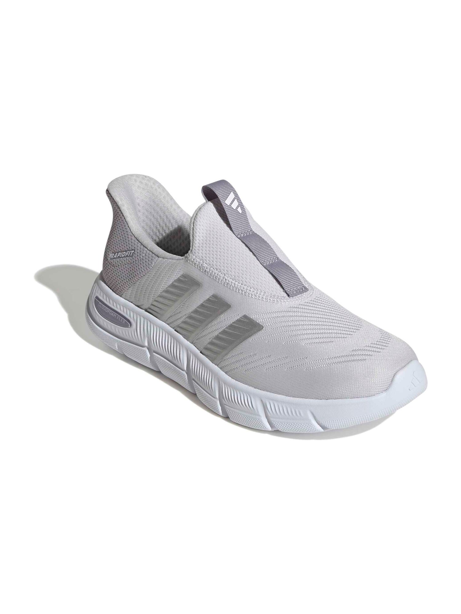 ADIDAS SPORTSWEAR Slip On tenisice 'CLOUDFOAM FLEX - LOUNGE RAPIDF'  siva / svijetlosiva / srebro