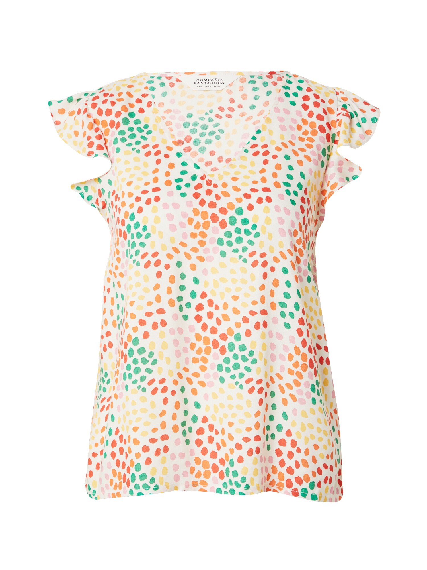 Compania Fantastica Tričko svetlobéžová / žltá / zelená / červená