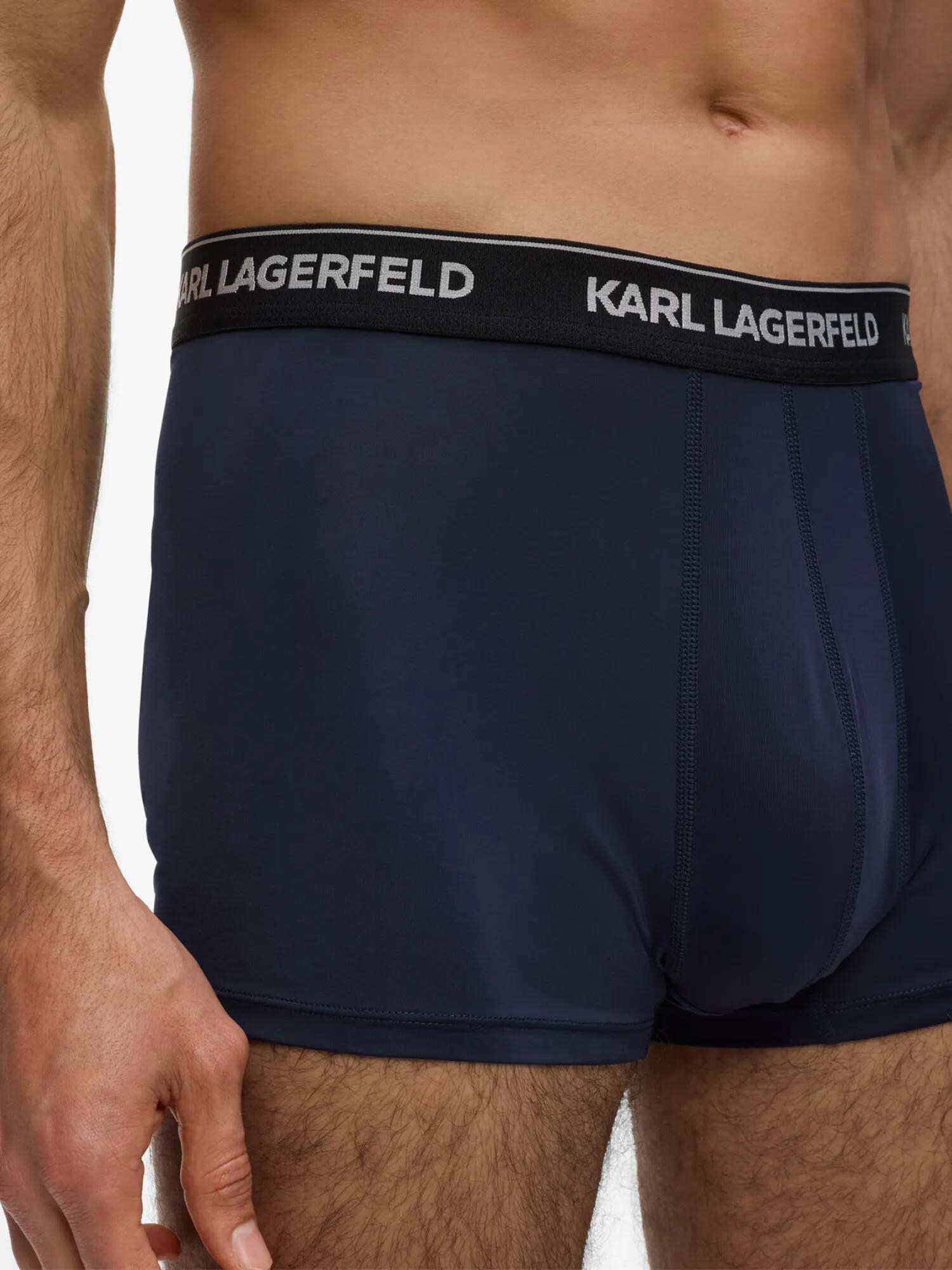 Karl Lagerfeld Calzoncillo boxer  azul oscuro / negro / blanco – imagen 4