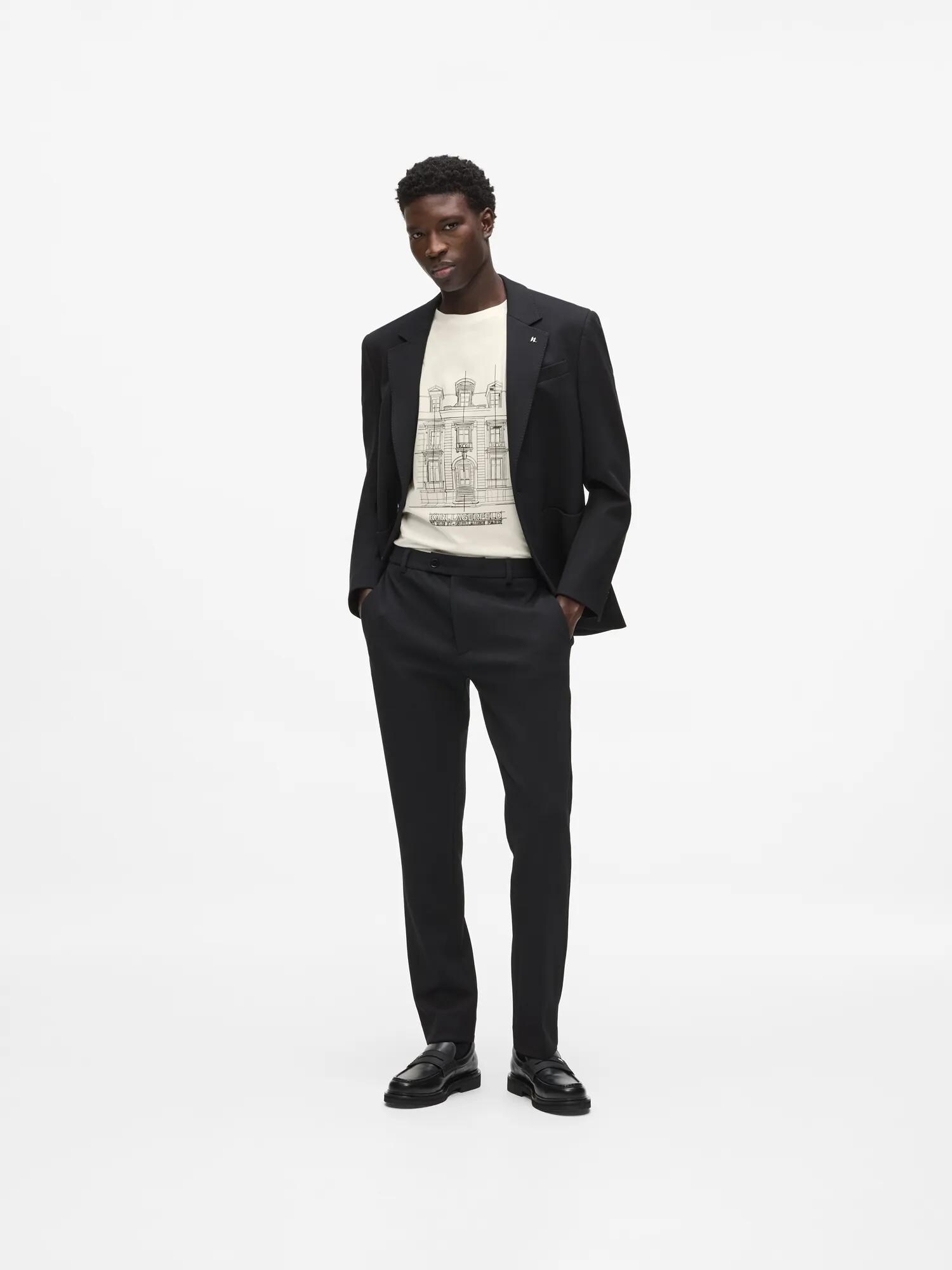Karl Lagerfeld Camiseta crema / negro – imagen 8