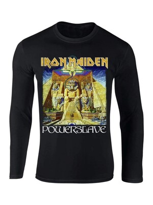 Iron Maiden Camiseta 'Iron Maiden Powerslave Longsleeve t-shirt'  negro