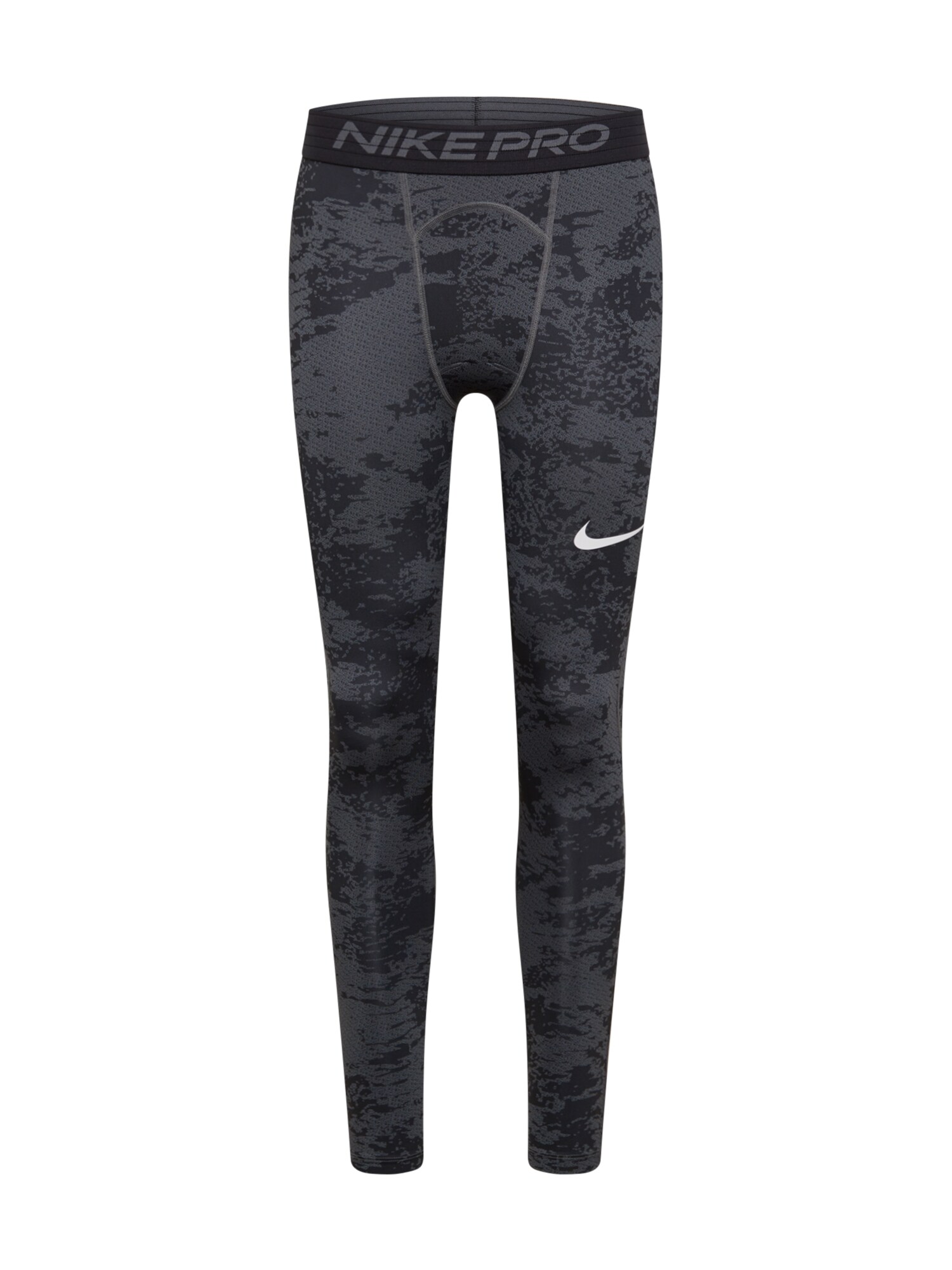 NIKE Sportinės kelnės  margai pilka / antracito / balta