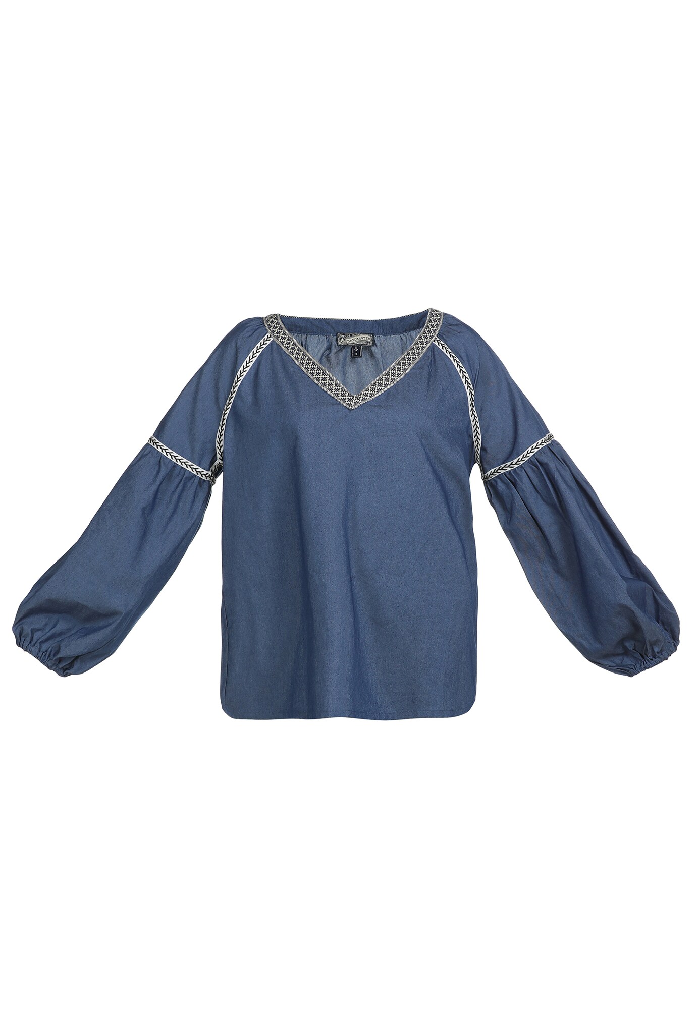 DreiMaster Vintage Palaidinė  melsvai pilka / balta / juoda