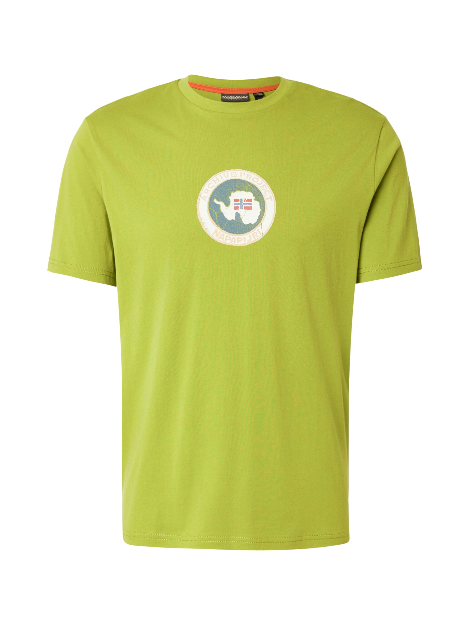 NAPAPIJRI Tricou 'PHOS'  albastru fumuriu / verde măr / roșu / alb