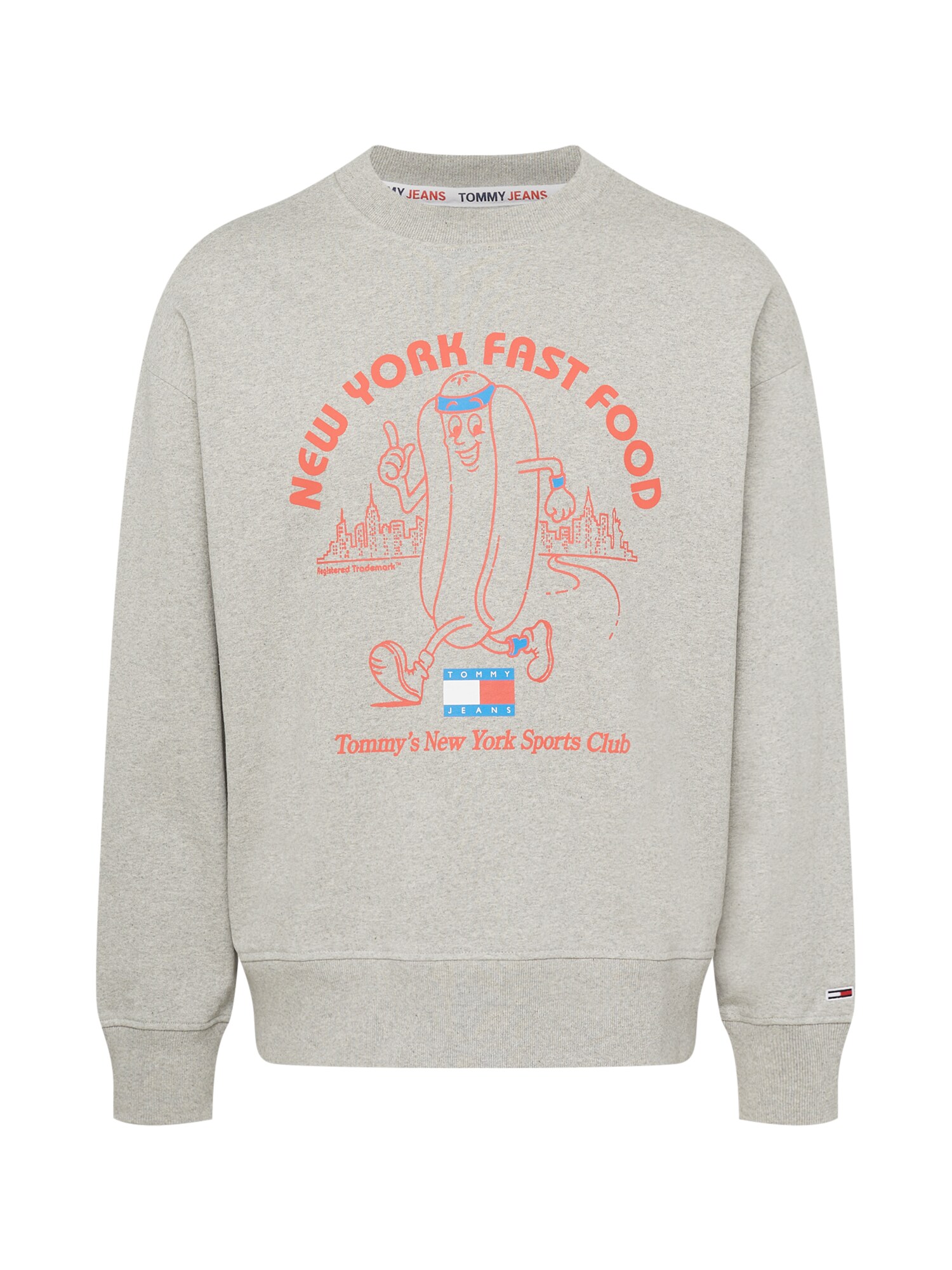 Tommy Jeans Sweatshirt  azul / cinzento / vermelho / branco
