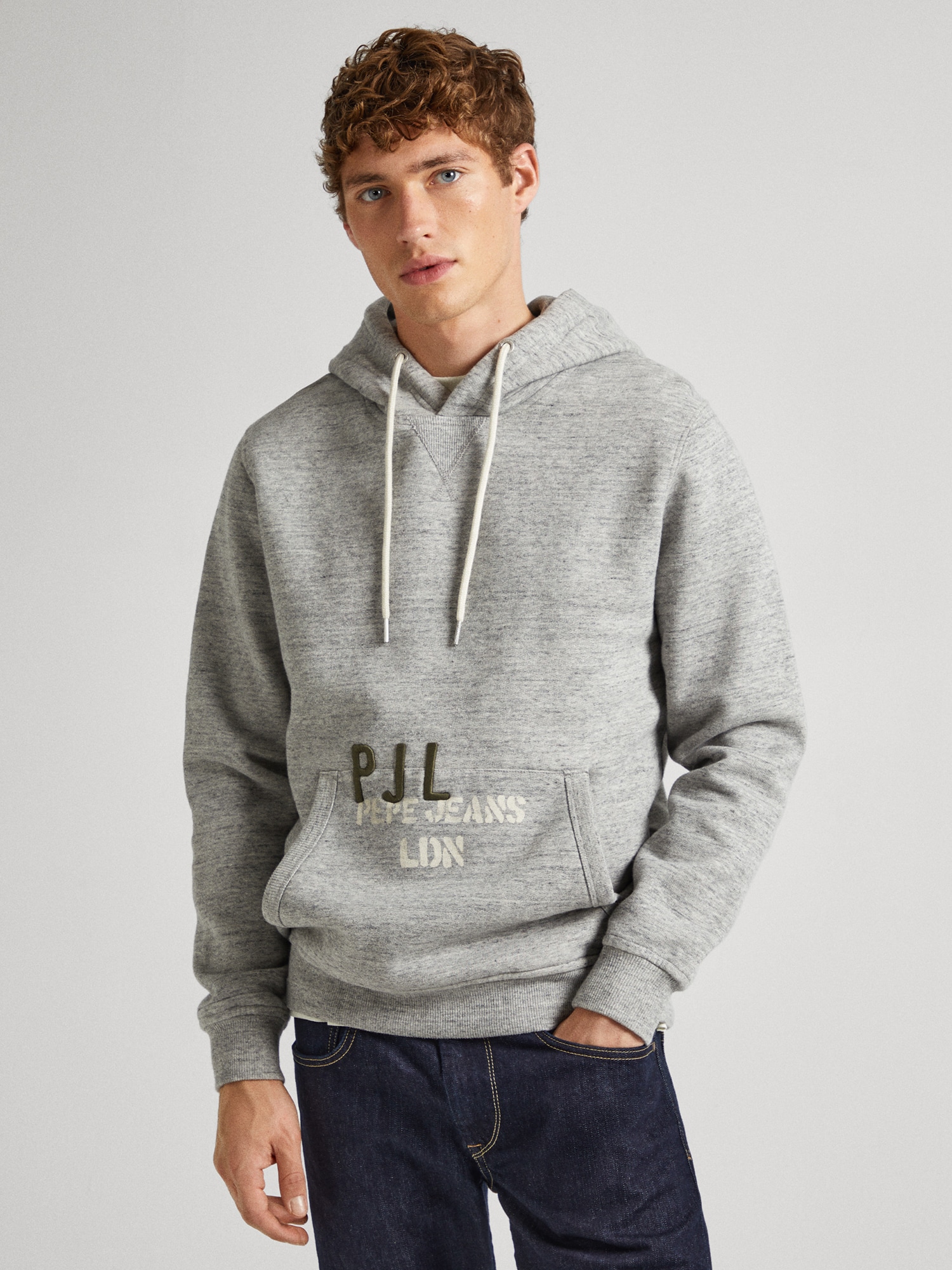 Pepe Jeans Tréning póló 'ROMAN'  szürke / olíva / piszkosfehér termék 2. képe