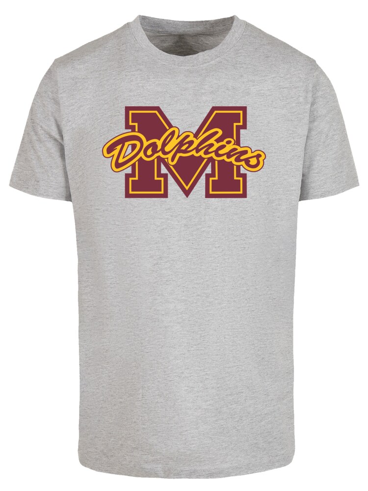 F4NT4STIC T-Shirt 'Sex Education M Dolphins Netflix TV Series' Herren Größe M curry / graumeliert / dunkelrot