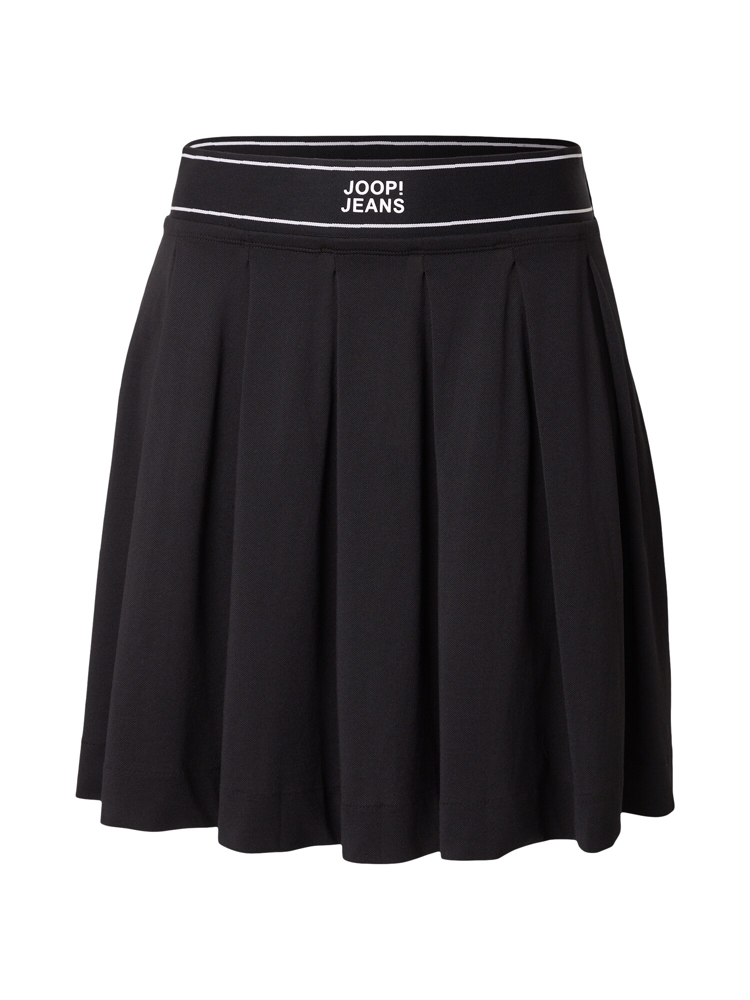 JOOP! Jeans Fustă 'Taria'  negru / alb