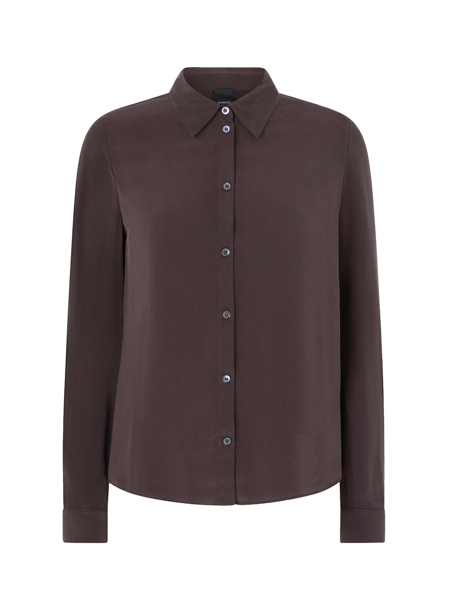 PINKO Blusa 'PINKO CRACKERS CAMICIA CREPE DE CHINE CAMICIA' marrón – imagen 1