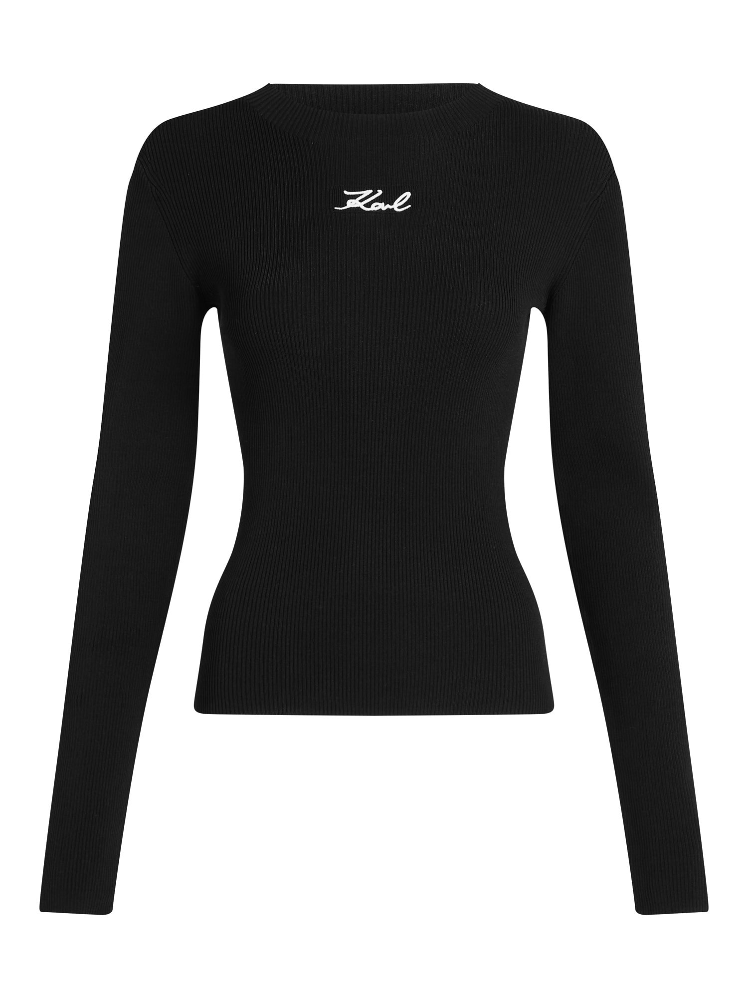 Karl Lagerfeld Tricou  negru / alb