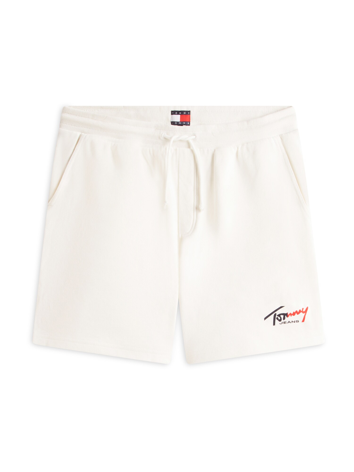 Tommy Jeans Pantaloni  roșu / negru / alb