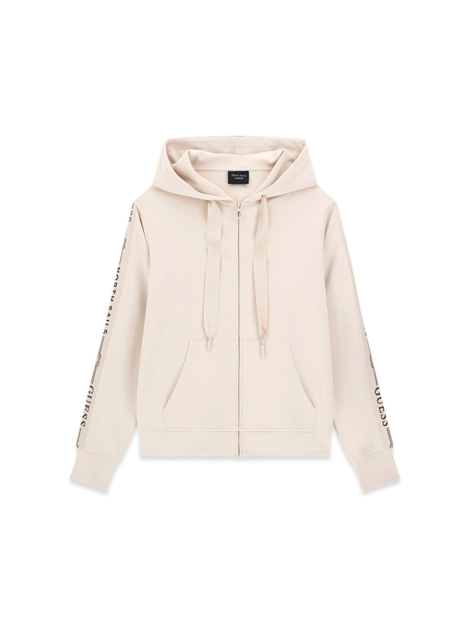 GUESS Sudadera con cremallera  beige claro