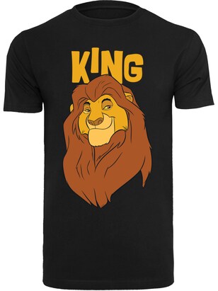 F4NT4STIC Shirt ‘Disney The König Der Löwen Mufasa King’ Sand / Bruin / Safraan / Zwart