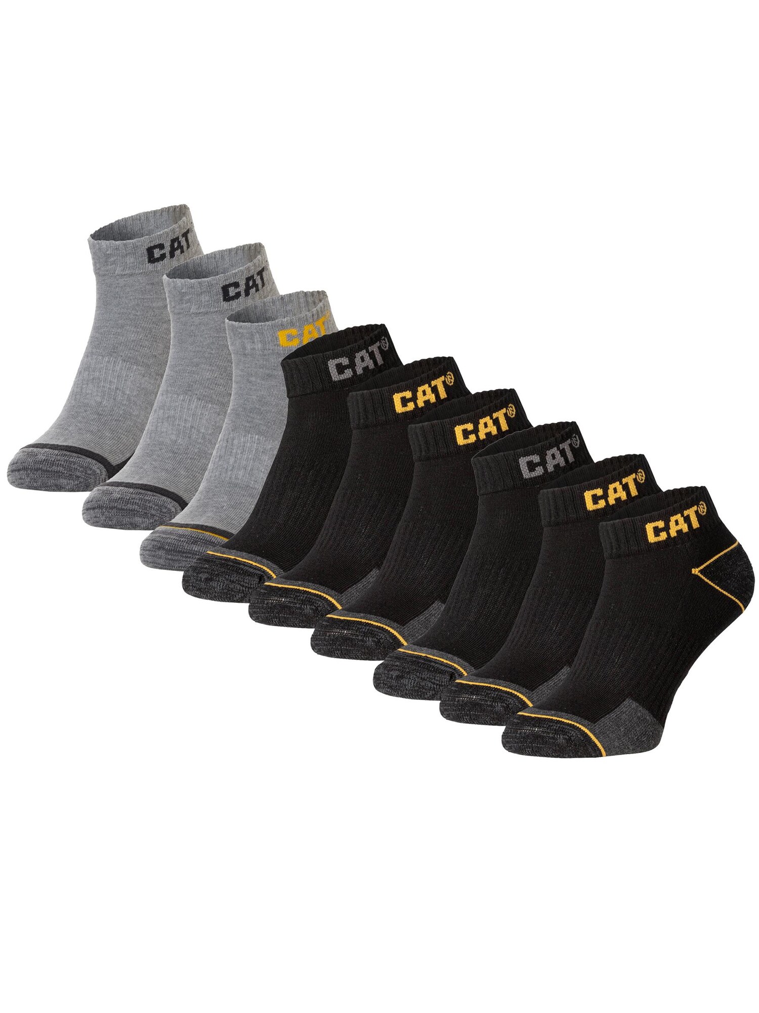 Caterpillar Füßlinge Cat Enkelsokken Heren Work Sneakers 9-paar Korte Werksokken
