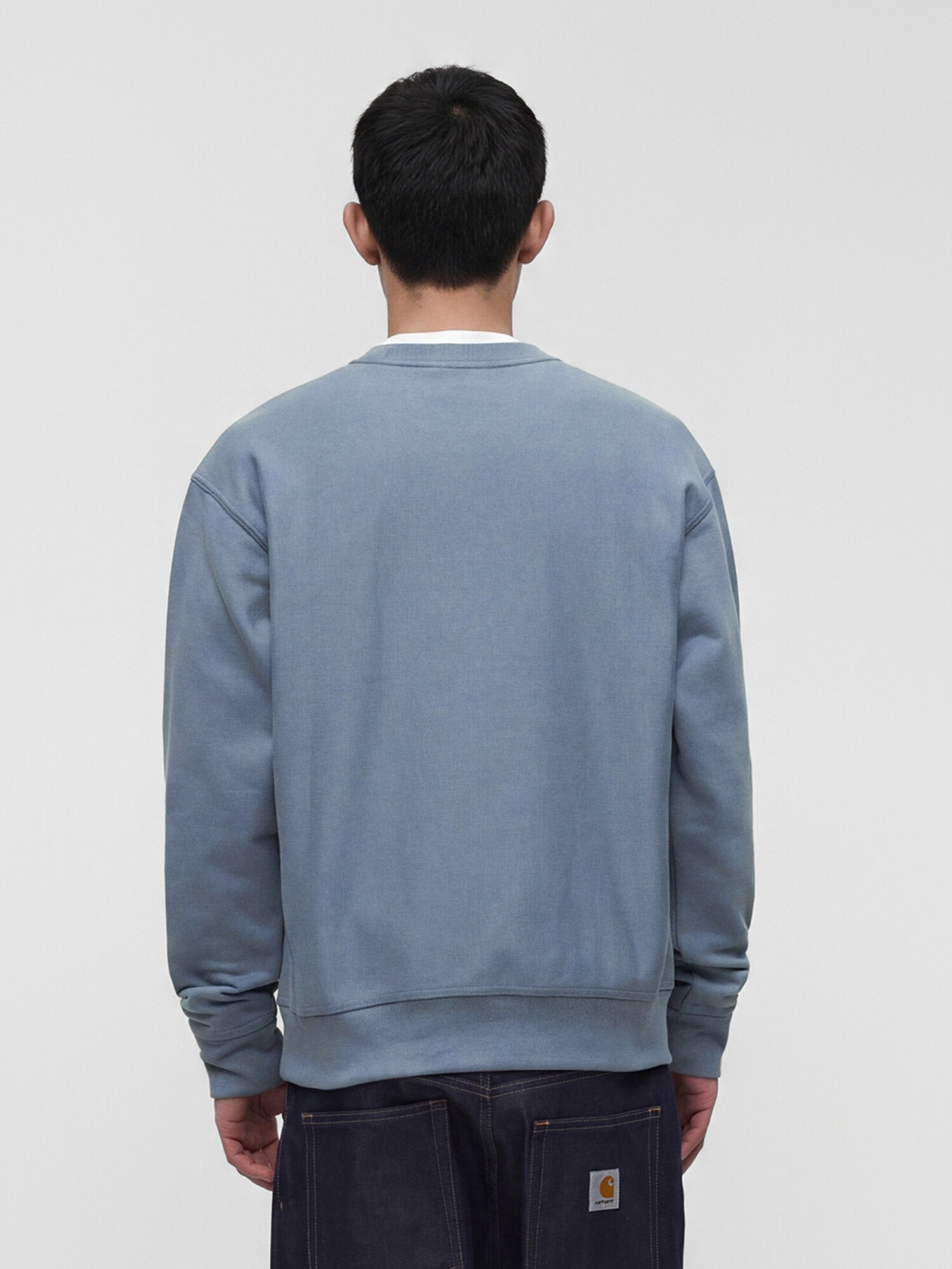 Carhartt WIP Sudadera 'American Script'  azul paloma – imagen 8