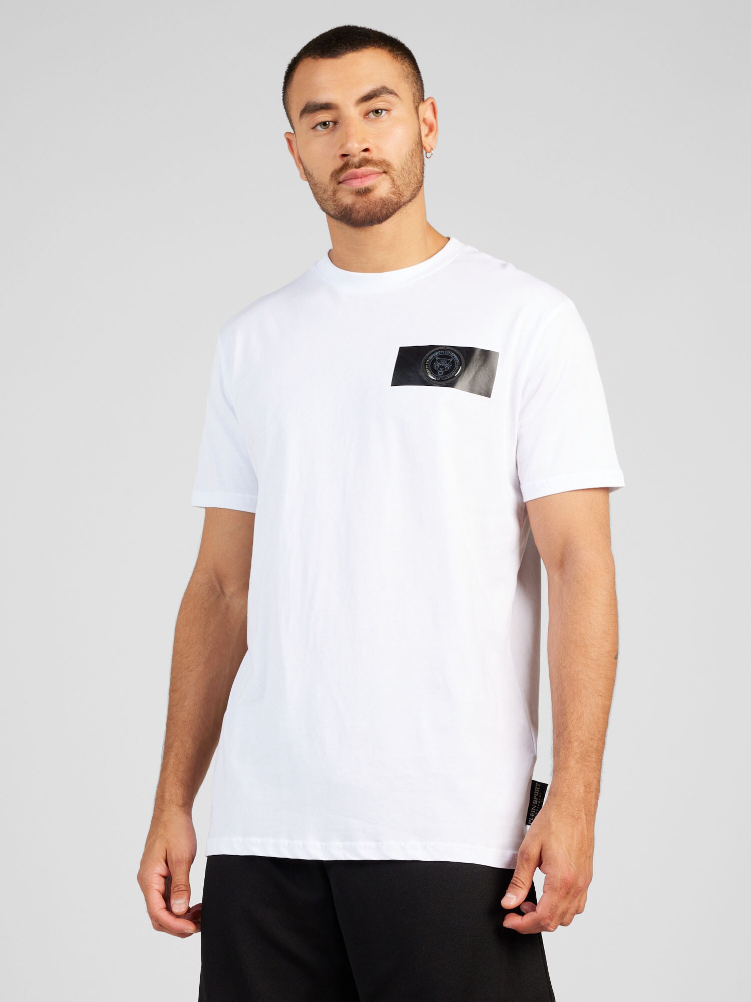 Plein Sport Camiseta funcional  negro / blanco – imagen 2