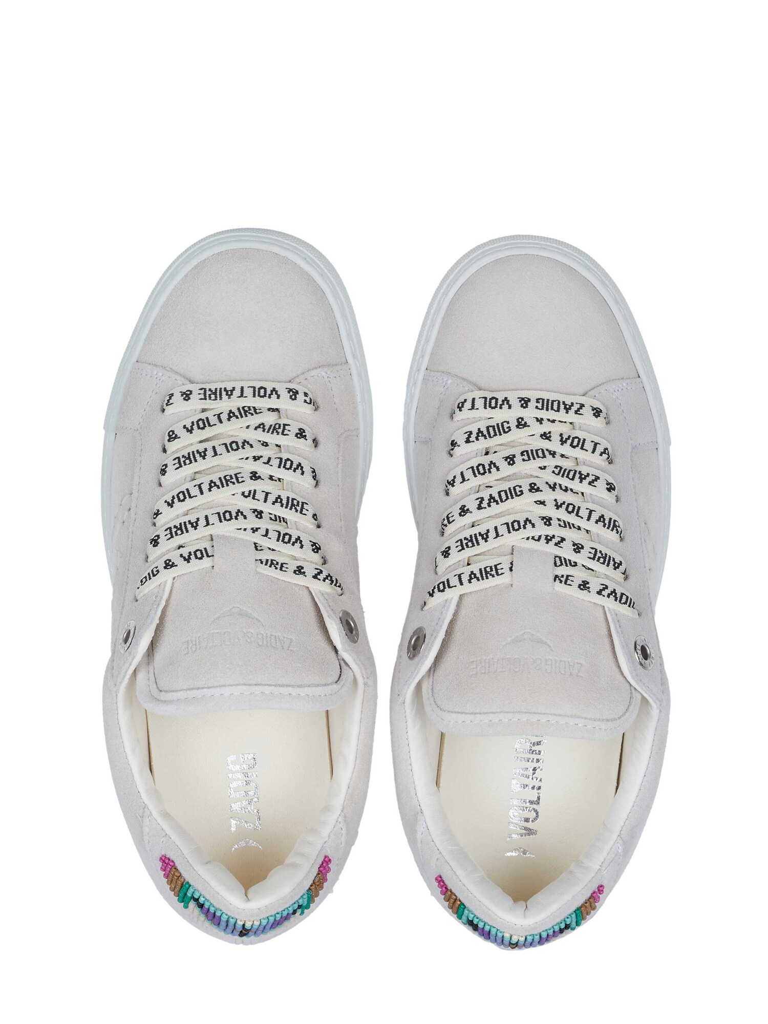 Zadig & Voltaire Zapatillas deportivas bajas 'Zadig & Voltaire LA FLASH FOLK BEADS Sneaker weiß'  blanco – imagen 4