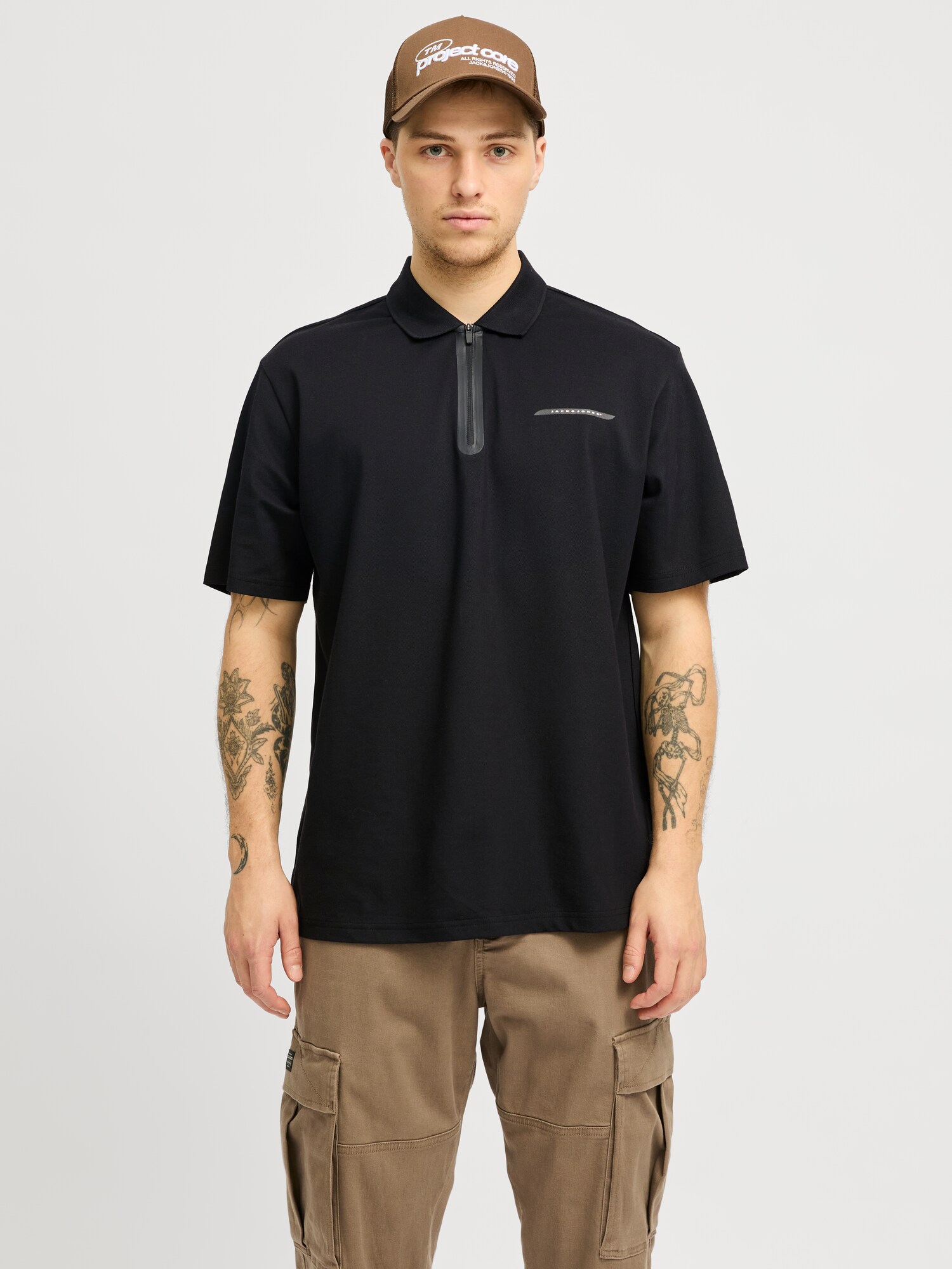 JACK & JONES Póló 'JCOFusion'  fekete termék 2. képe