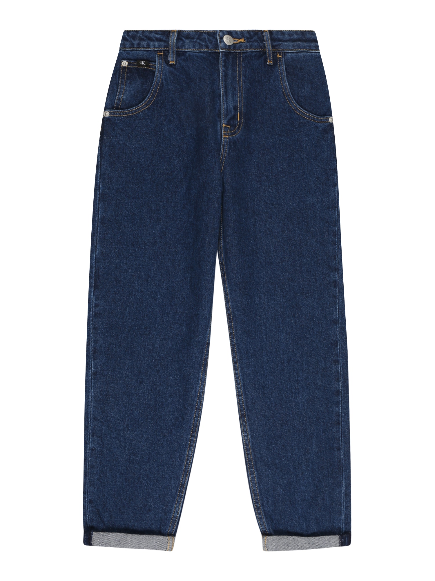 Calvin Klein Jeans Džinsi 'Barrel' tumši zils