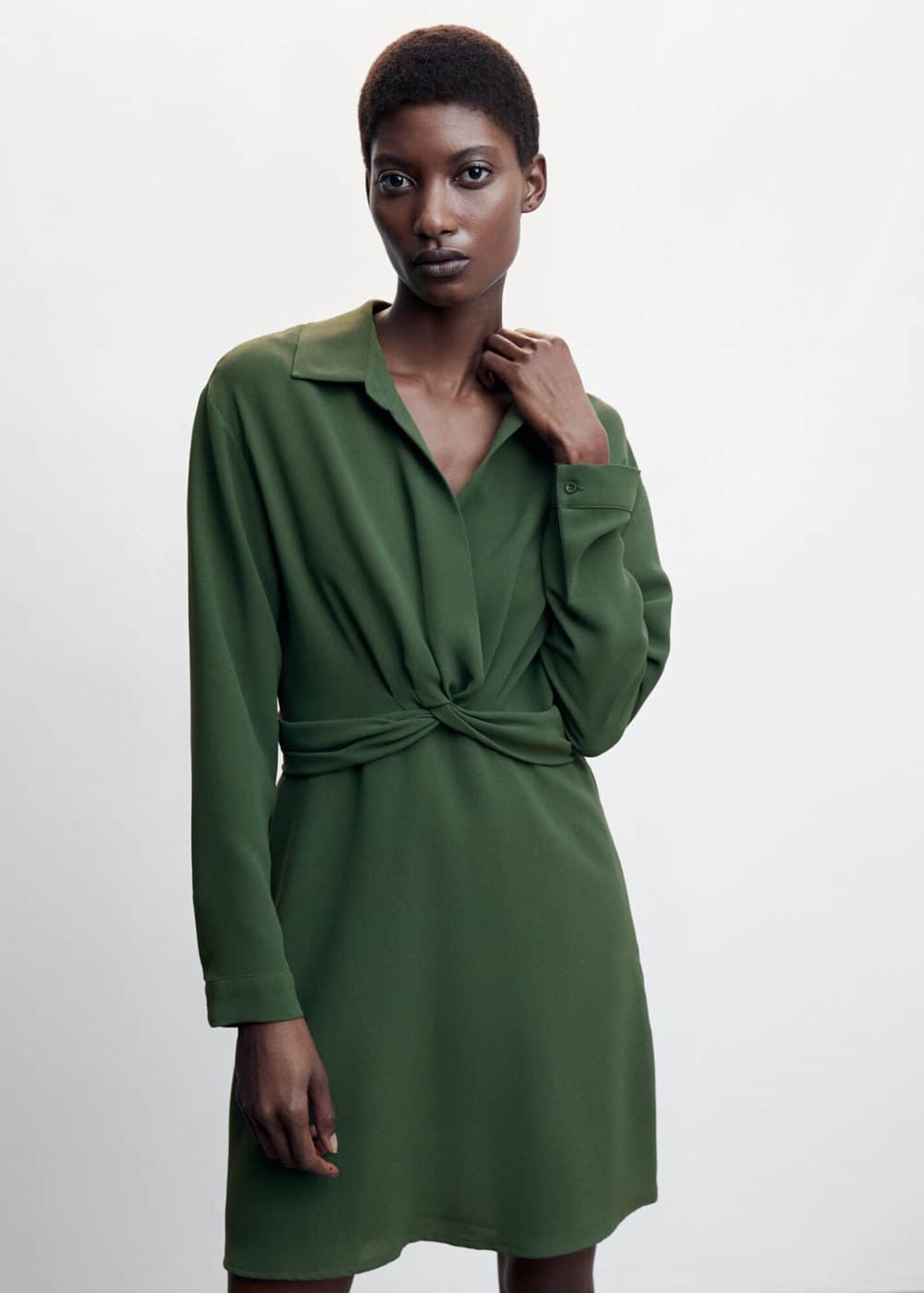 MANGO Ruha 'Carbon'  khaki termék 2. képe