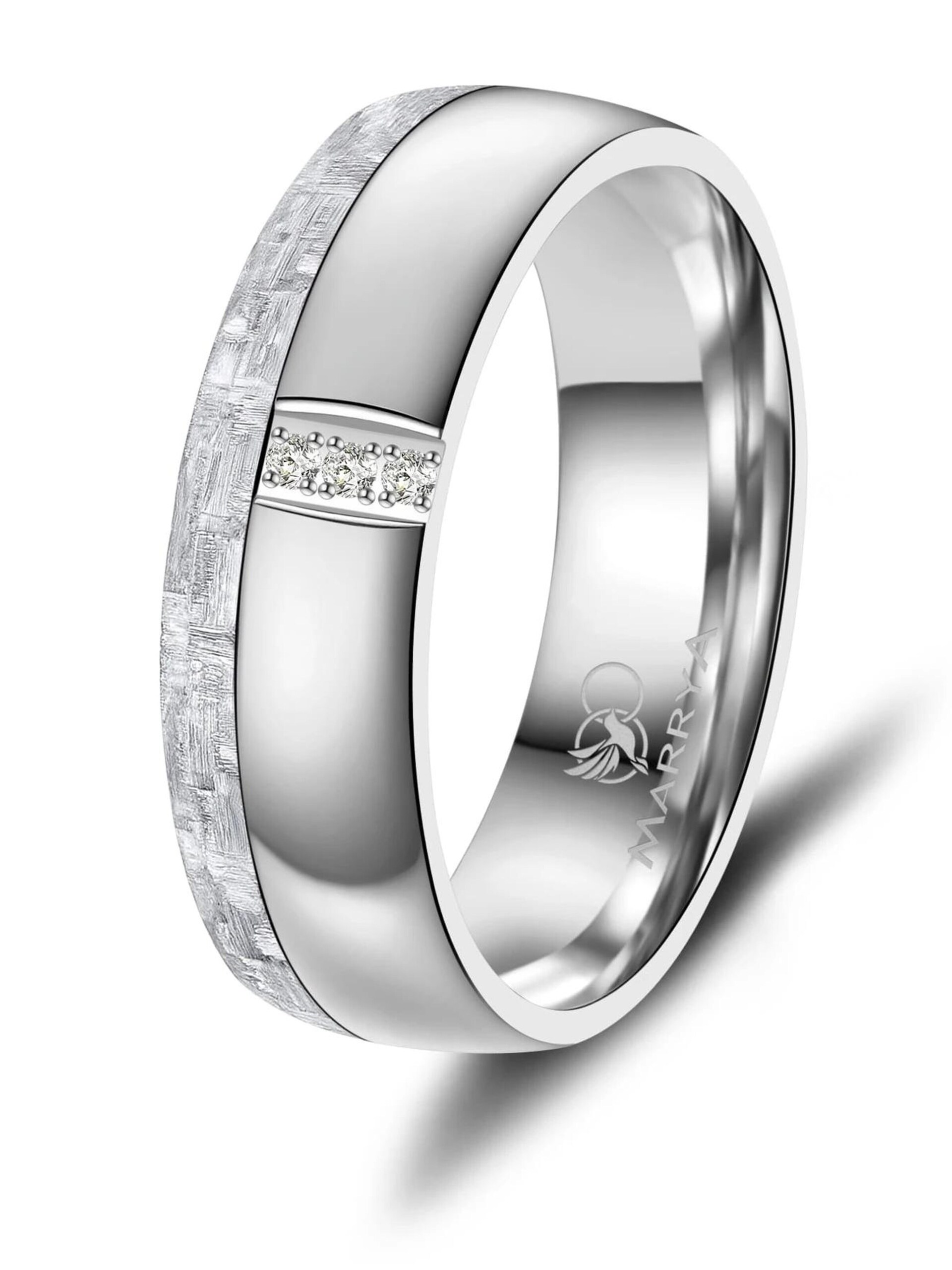MARRYA Ring 'MARRYA CA-23 Eheringe aus Carbon' dam