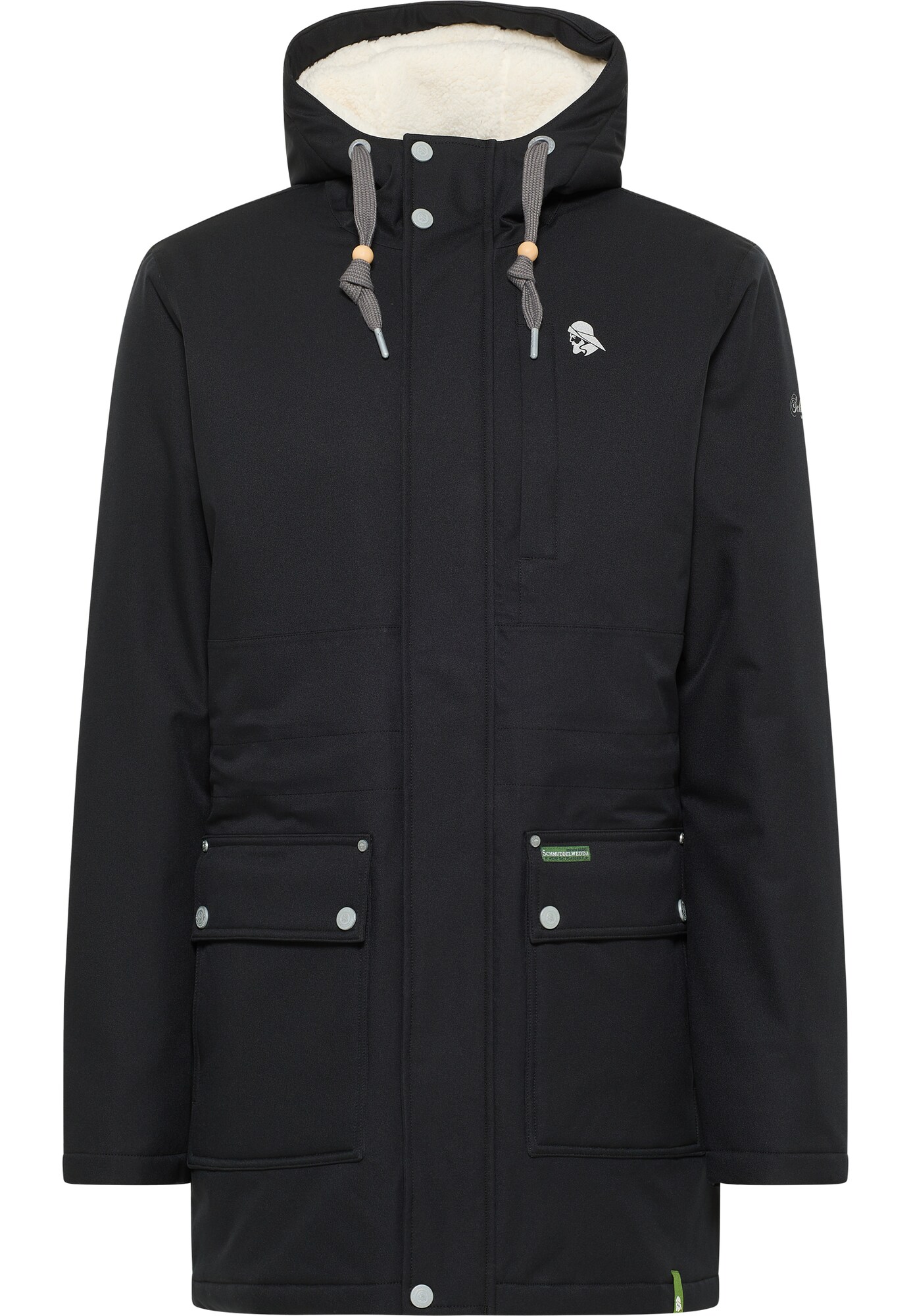 Schmuddelwedda Parka de inverno  preto