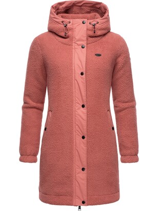 Ragwear Fleece jas ‘Cousy’ Watermeloen rood