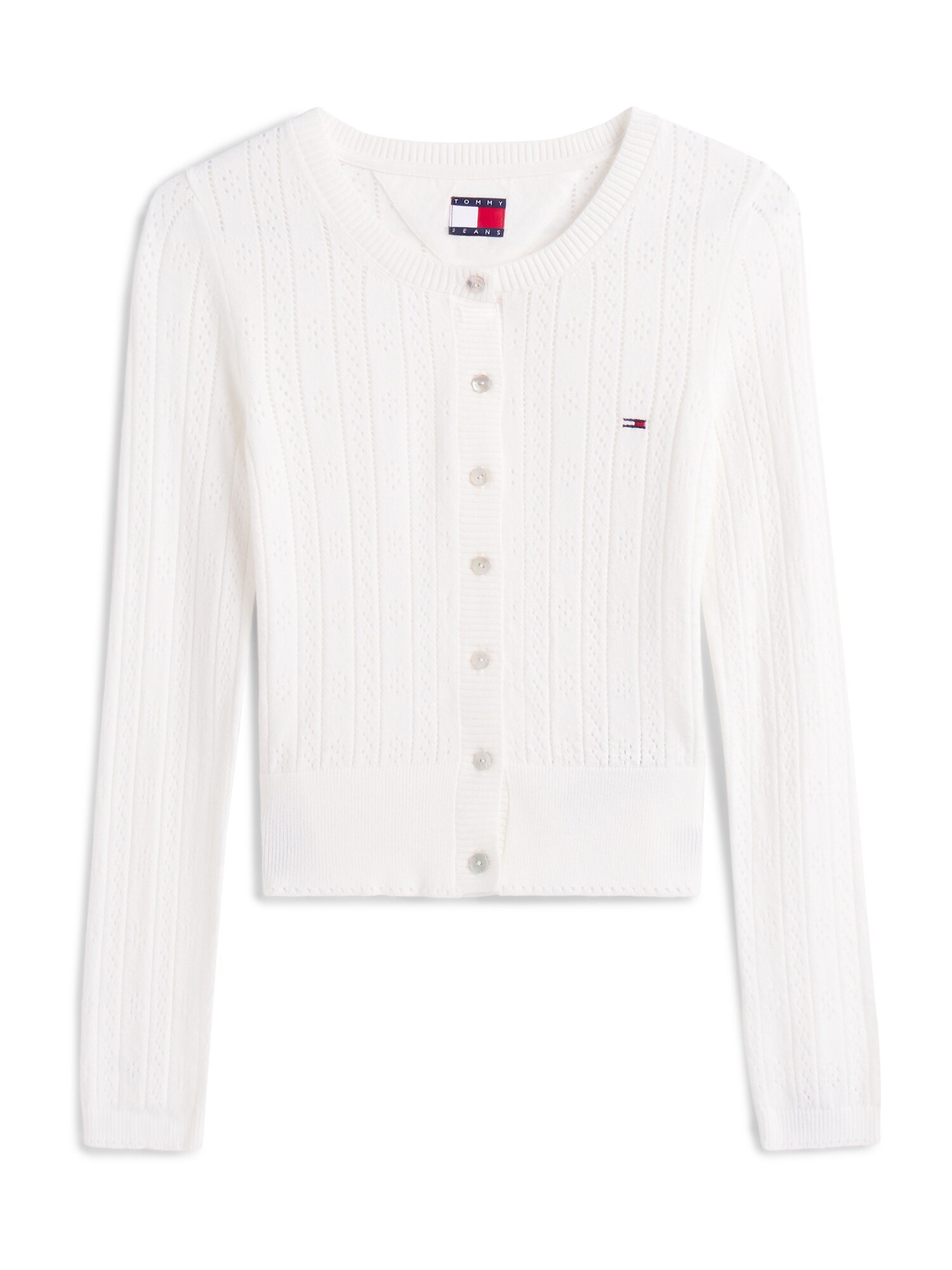 Tommy Jeans Geacă tricotată  bleumarin / roșu / alb