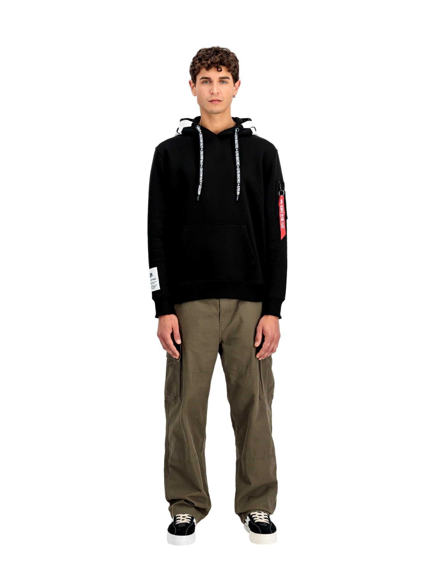 ALPHA INDUSTRIES Sudadera negro – imagen 4